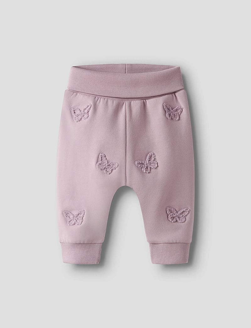 name it - NBFBETINA SWEAT PANT BRU - mjukisbyxor - dawn pink - 0