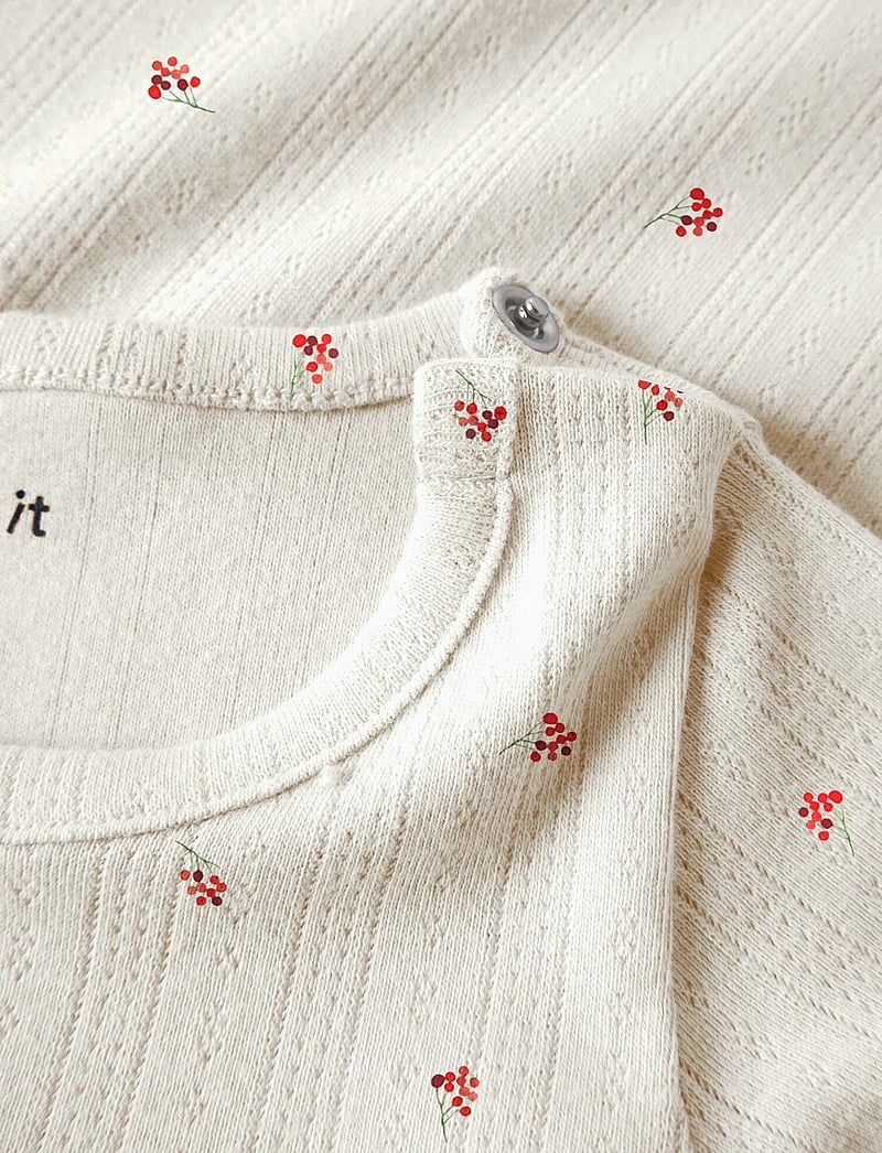 name it - NBFBERRIES LS BODY BOX - langärmelig - peyote melange - 2