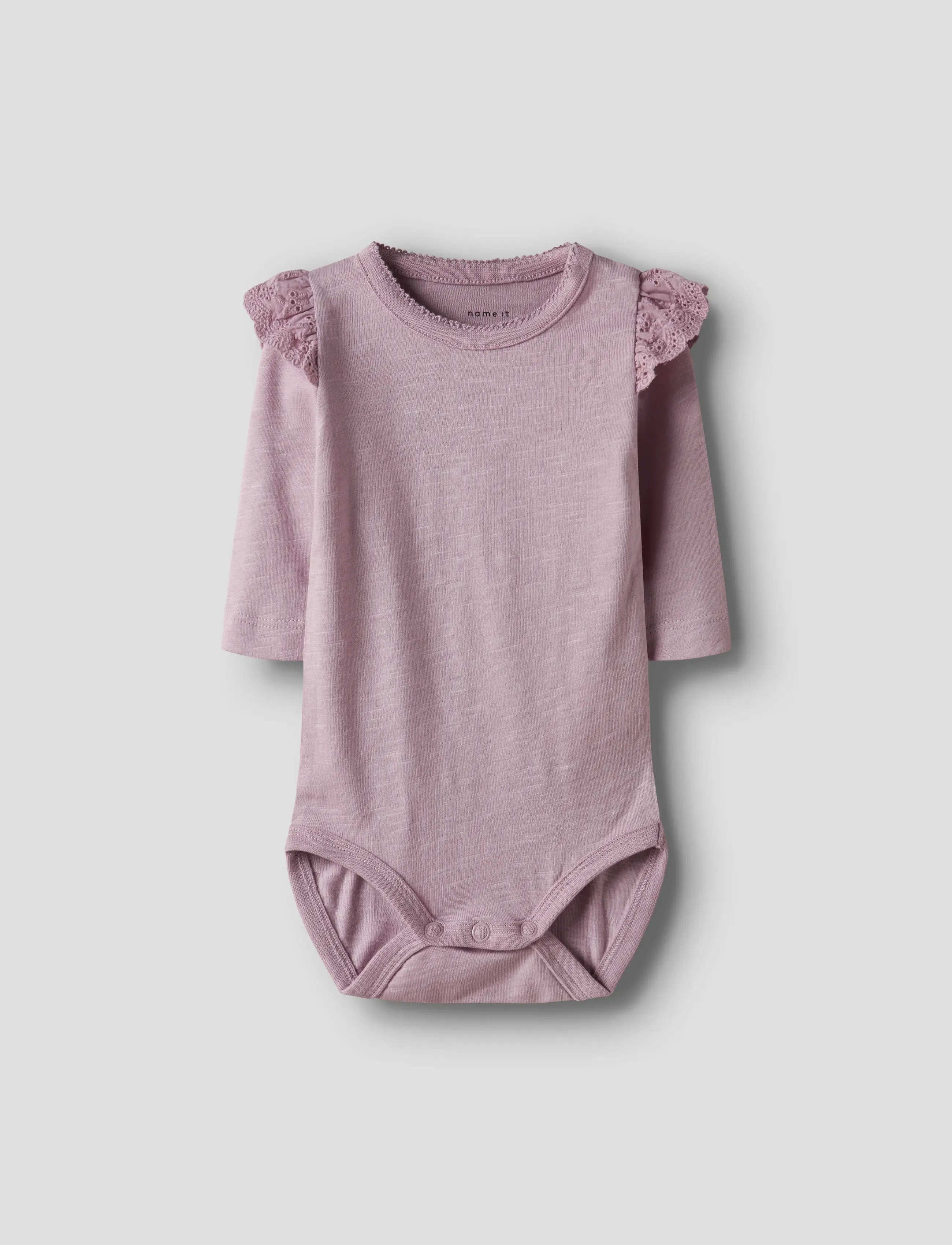 name it Nbfbrianne Ls Body, 50, Bodys, Lila - Long-sleeved Kinder