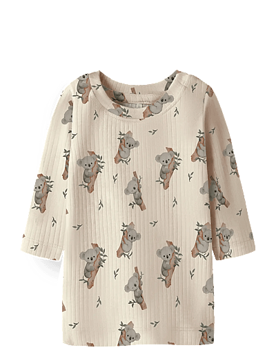name it NBMBOALA LS TOP - Pikkade varrukatega T-särgid - PEYOTE MELANGE / cream