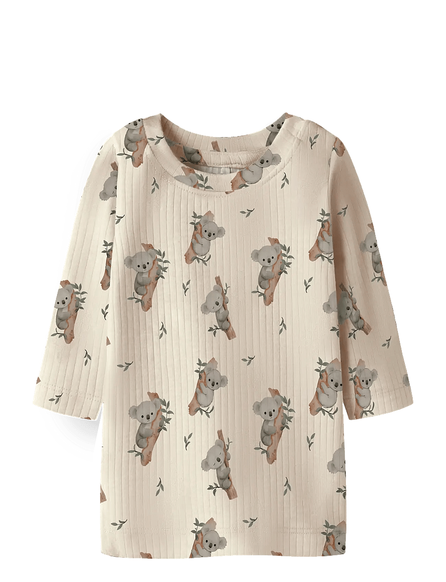 name it - NBMBOALA LS TOP - langärmelig - peyote melange - 1