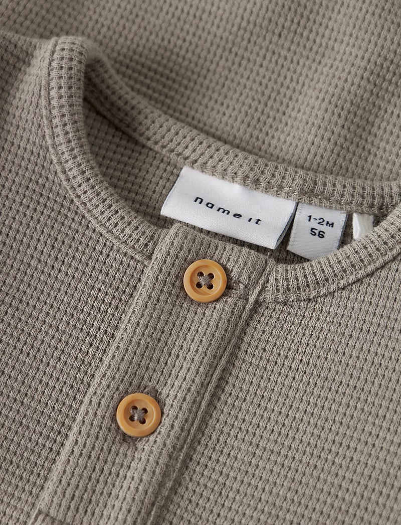 name it - NBMBALON LS BODY - long-sleeved bodies - vintage khaki - 2