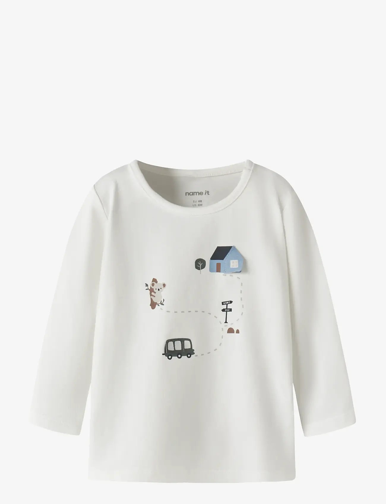 name it - NBMBENT LS TOP BOX - langärmelige - cloud dancer - 1