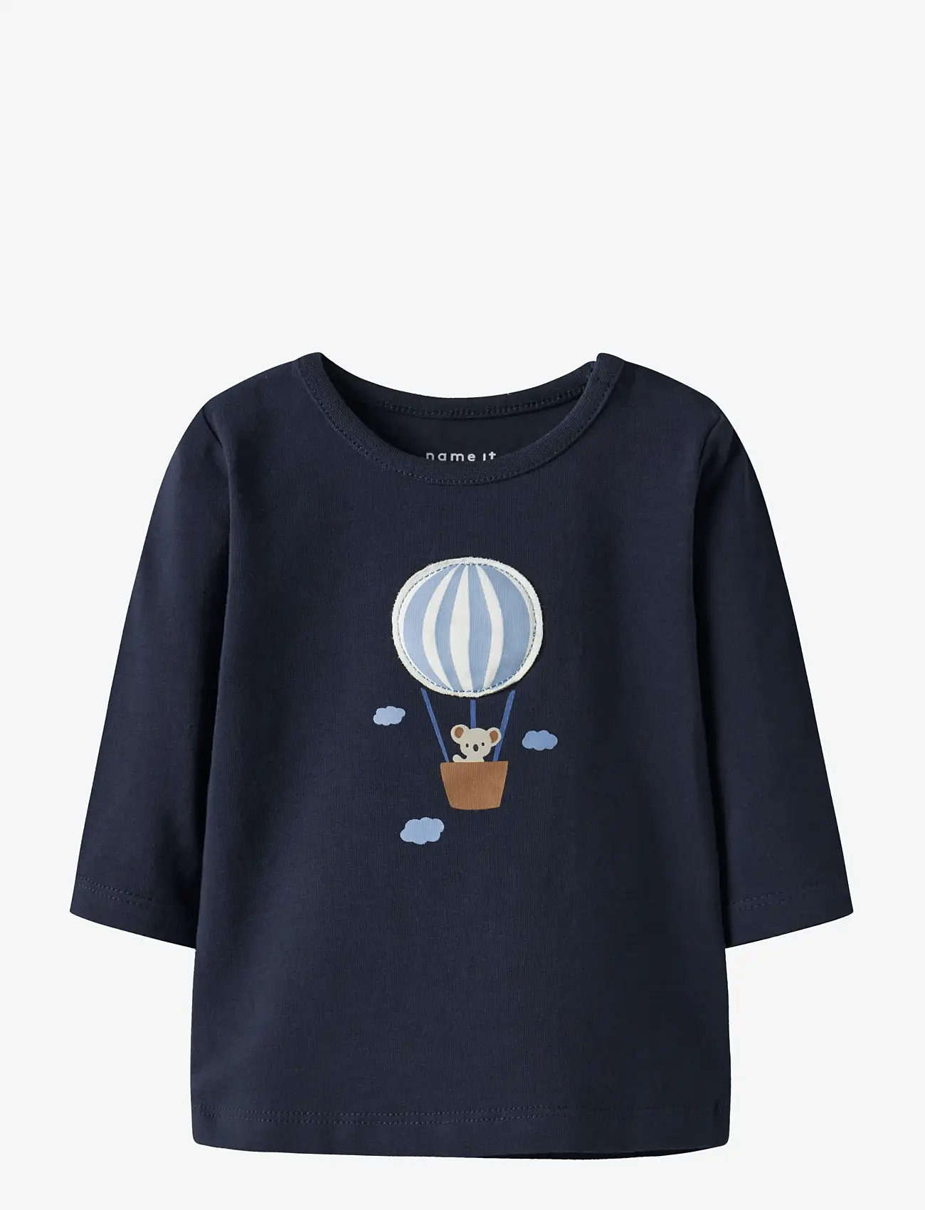 name it - NBMBENT LS TOP BOX - langærmede t-shirts - navy blazer - 1