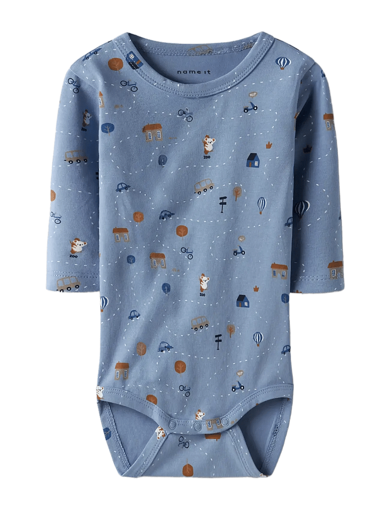 name it - NBMBOCAR LS BODY - langærmede bodyer - endless sky - 2