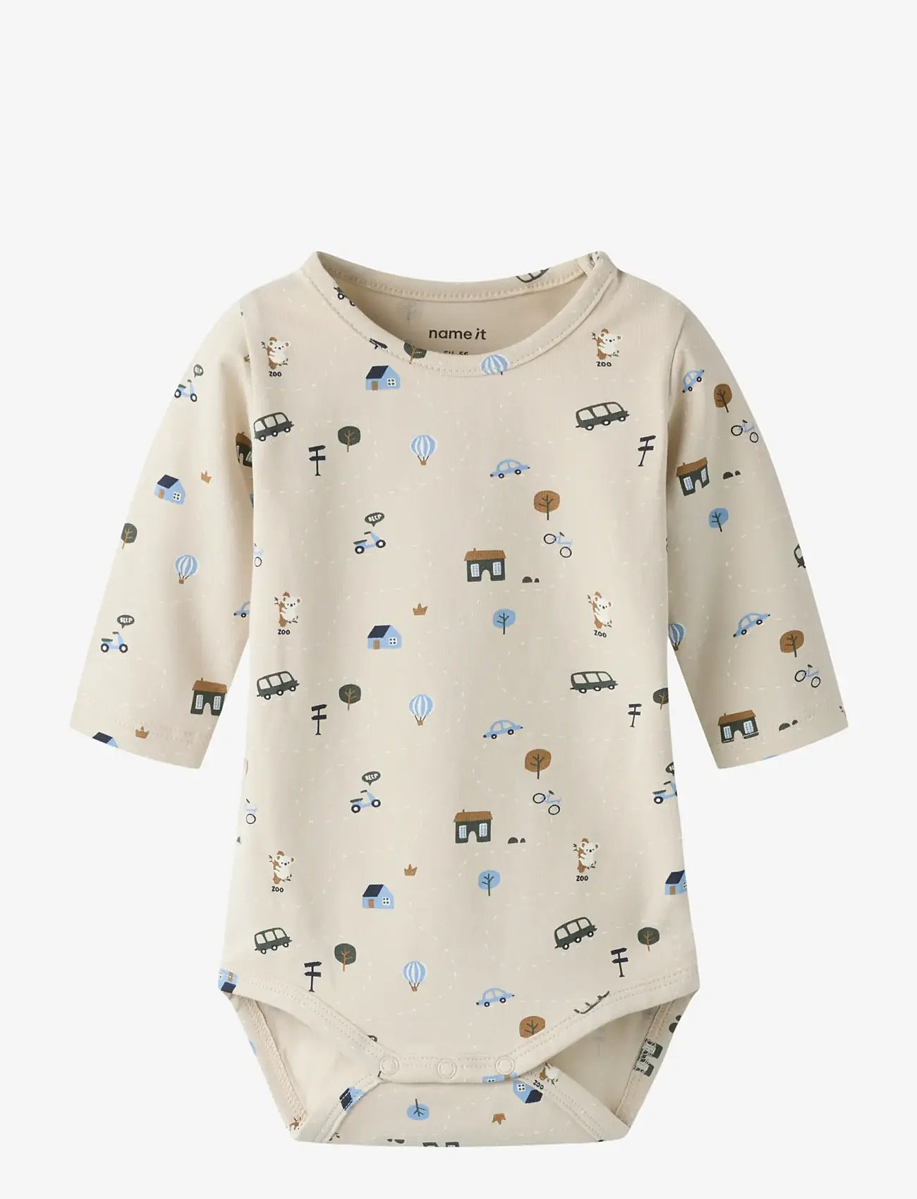 name it - NBMBOCAR LS BODY - långärmade bodies - pumice stone - 1