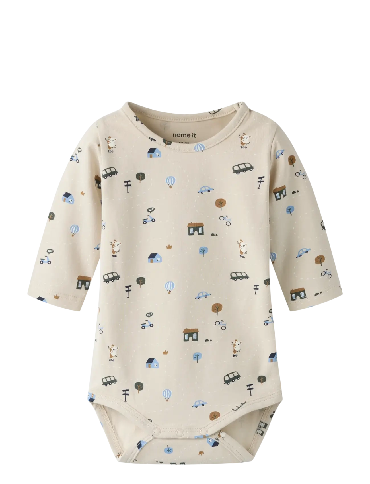 name it NBMBOCAR LS BODY - Kleidung - PUMICE STONE / beige