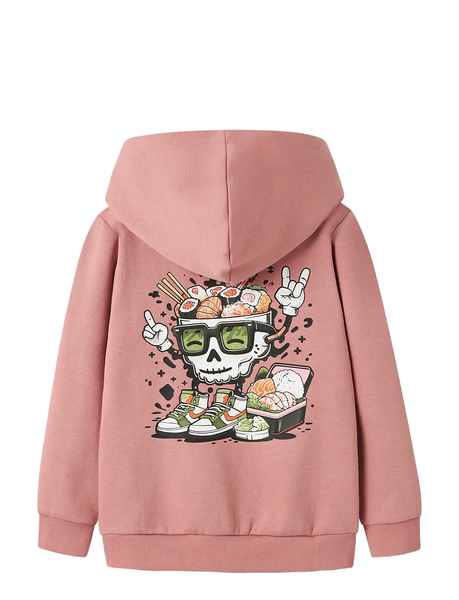 name it - NKMTRISTAN SWE WH BRU BOX PS NOOS - kapuzenpullover - ash rose - 2