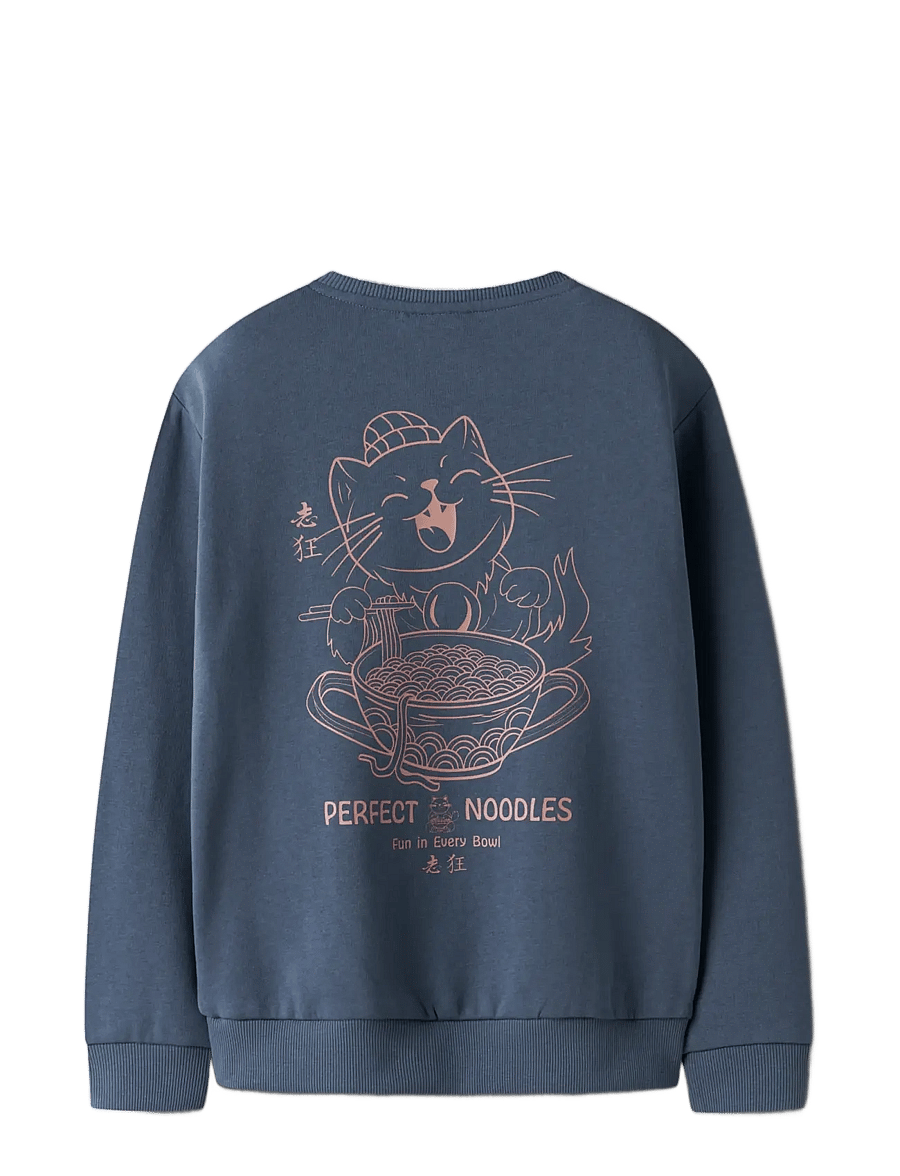 name it - NKMTRENTON LS NREG SWEAT BRU PS - sweatshirts - vintage indigo - 2