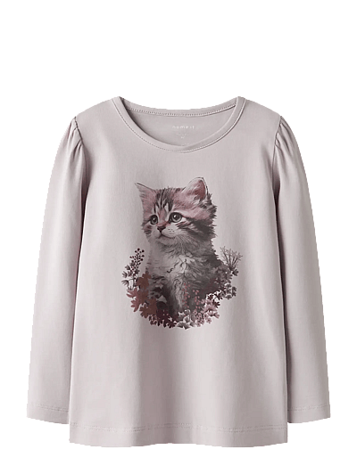 name it NMFBOLORAS LS TOP - Pikkade varrukatega T-särgid - LILAC MARBLE / pink/rose