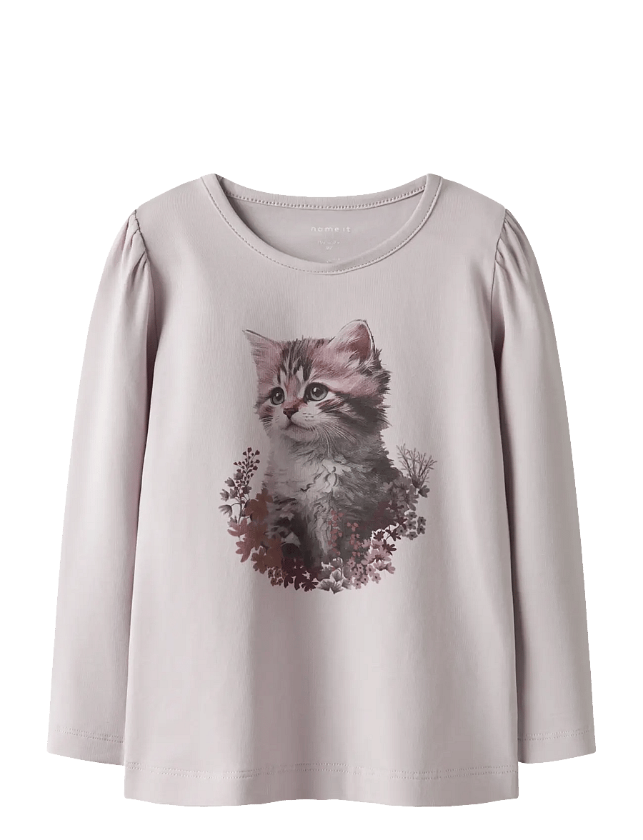 name it - NMFBOLORAS LS TOP - pikkade varrukatega t-särgid - lilac marble - 1