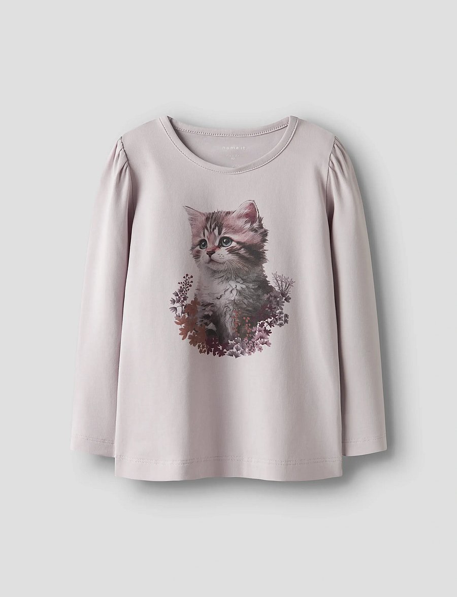 name it - NMFBOLORAS LS TOP - pikkade varrukatega t-särgid - lilac marble - 0