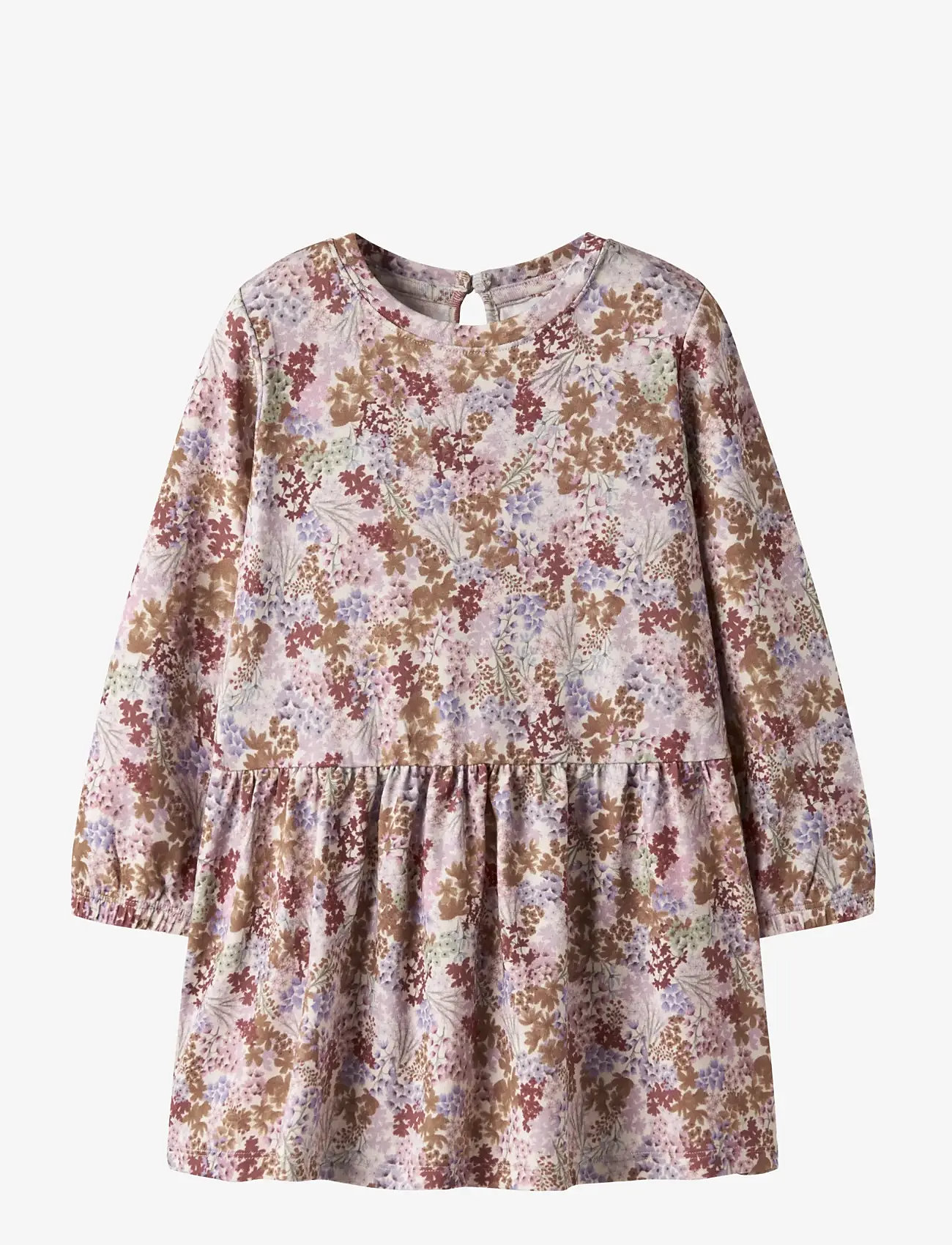 name it - NMFBOLORA LS DRESS - langærmede hverdagskjoler - pumice stone - 0