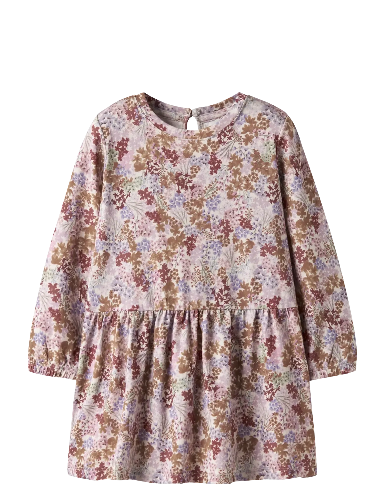 name it - NMFBOLORA LS DRESS - casual jurken met lange mouwen - pumice stone - 0