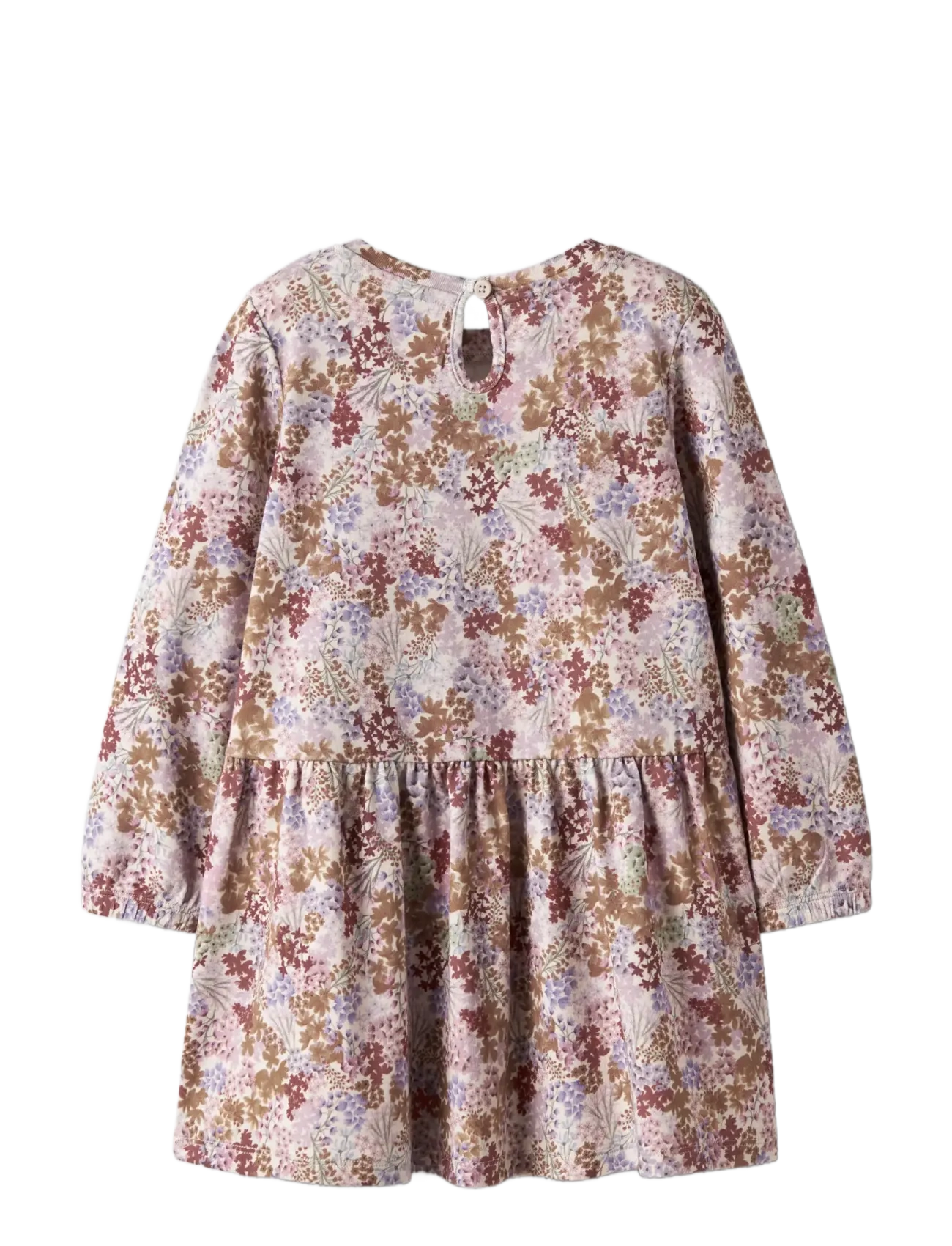 name it - NMFBOLORA LS DRESS - casual jurken met lange mouwen - pumice stone - 1