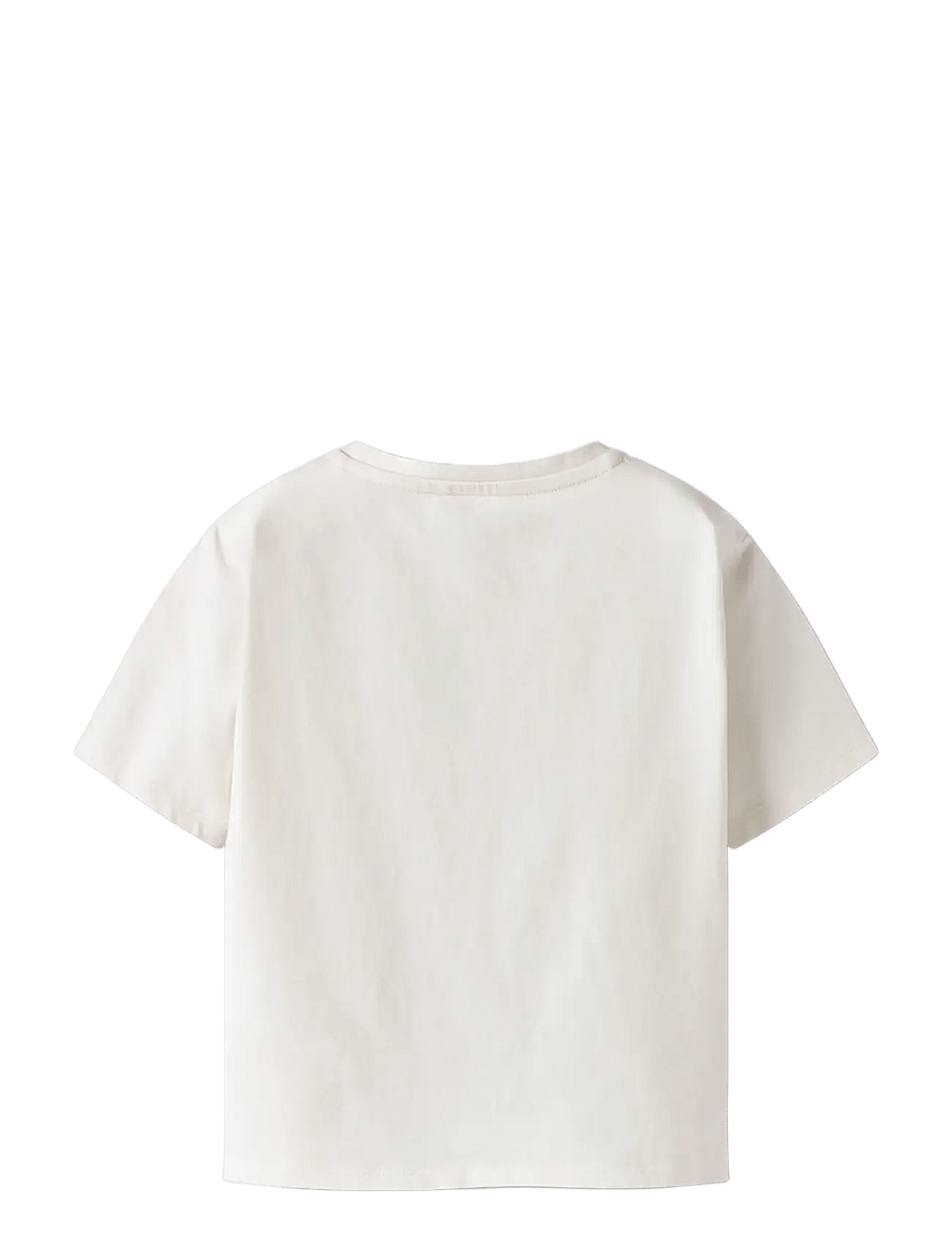 name it - NMFBEARTA SS TOP BOX - lühikeste varrukatega t-särgid - cloud dancer - 2