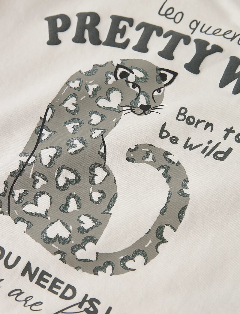 name it - NMFBEARTA SS TOP BOX - kortærmede t-shirts - cloud dancer - 3