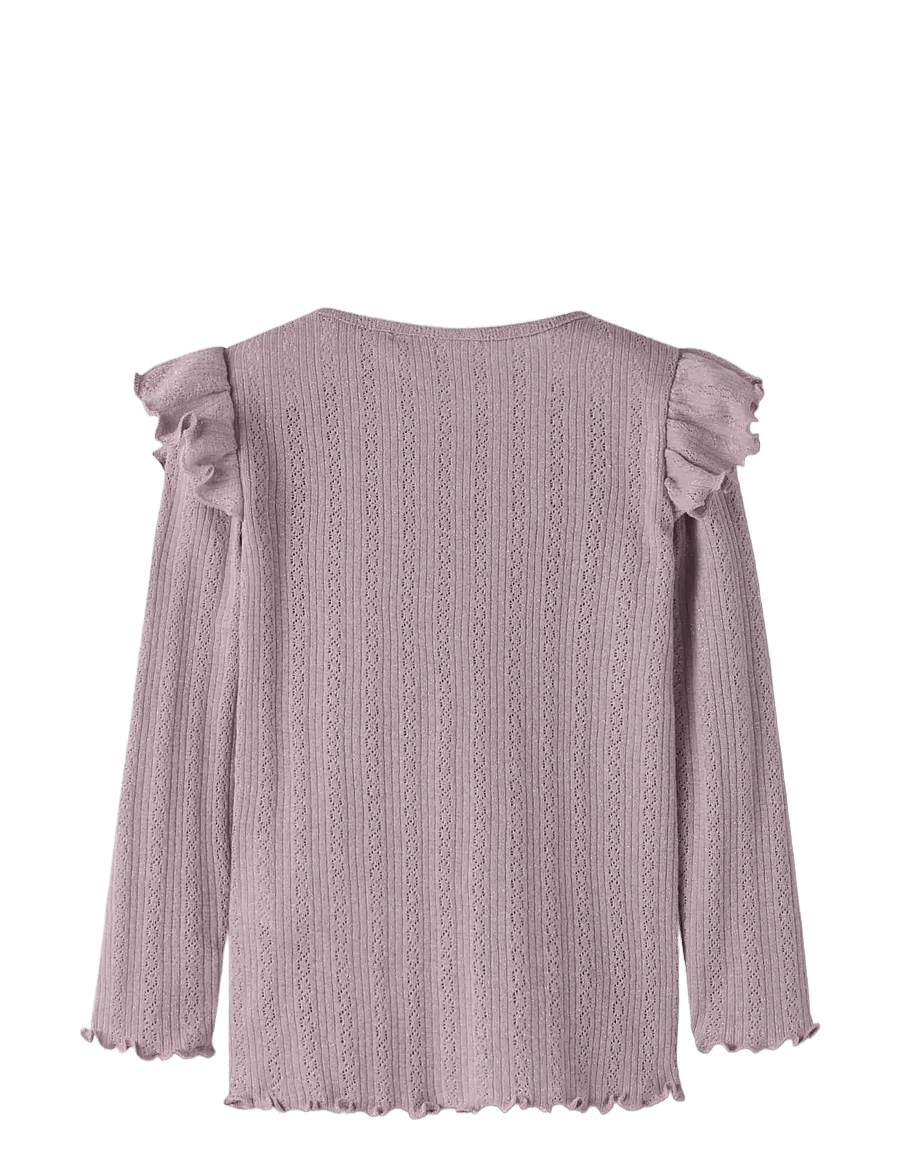 name it - NMFBLITTA LS SLIM TOP - pikkade varrukatega t-särgid - dawn pink - 2