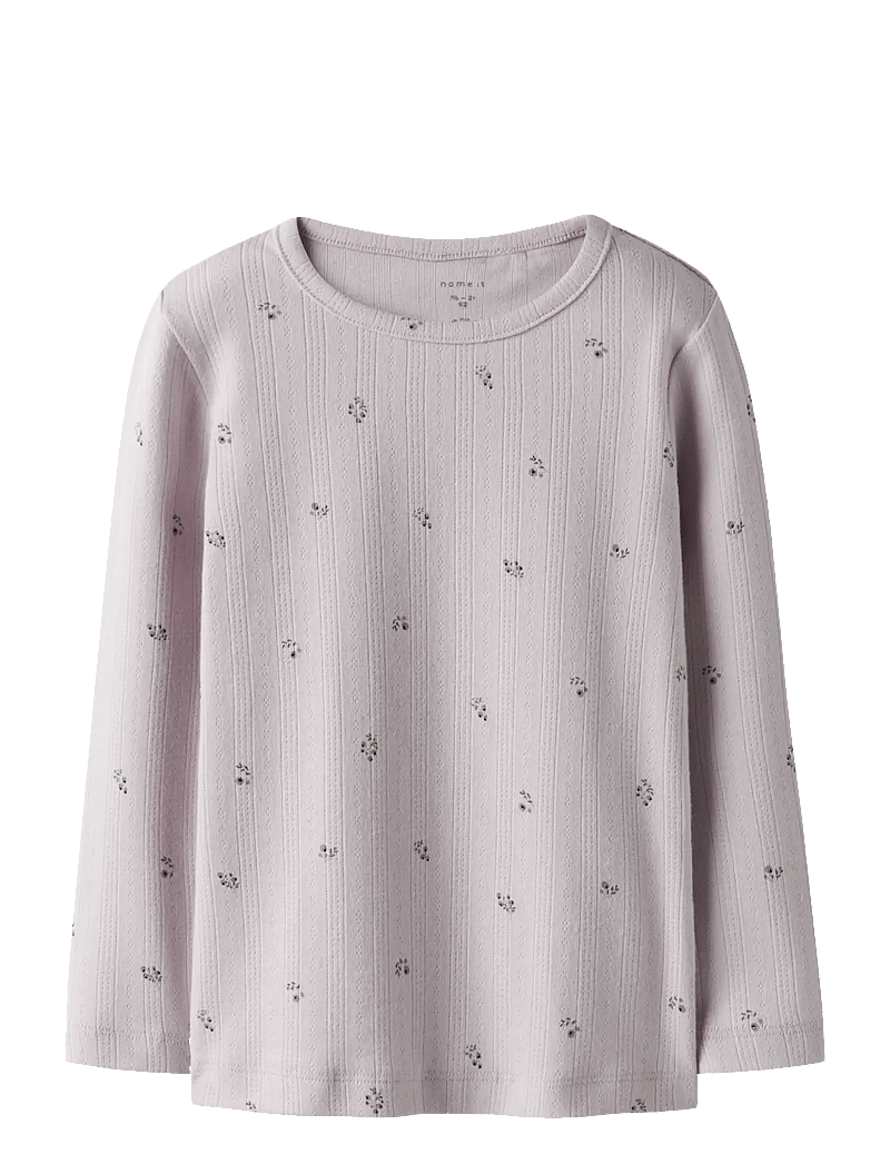 name it - NMFBERRIES LS SLIM TOP - långärmade t-shirts - lilac marble - 1