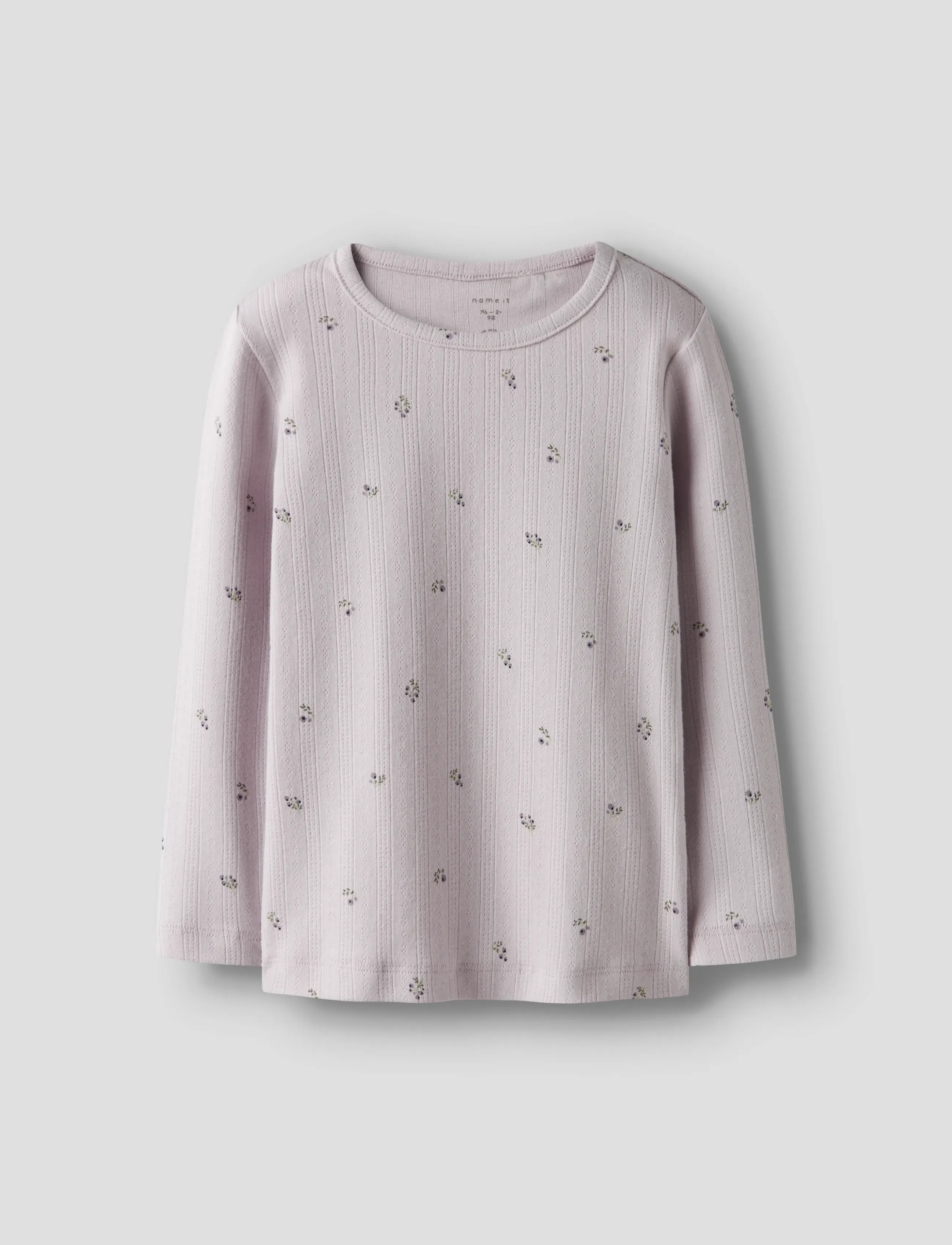 name it NMFBERRIES LS SLIM TOP - Viršutinės dalies drabužiai - LILAC MARBLE / pink/rose