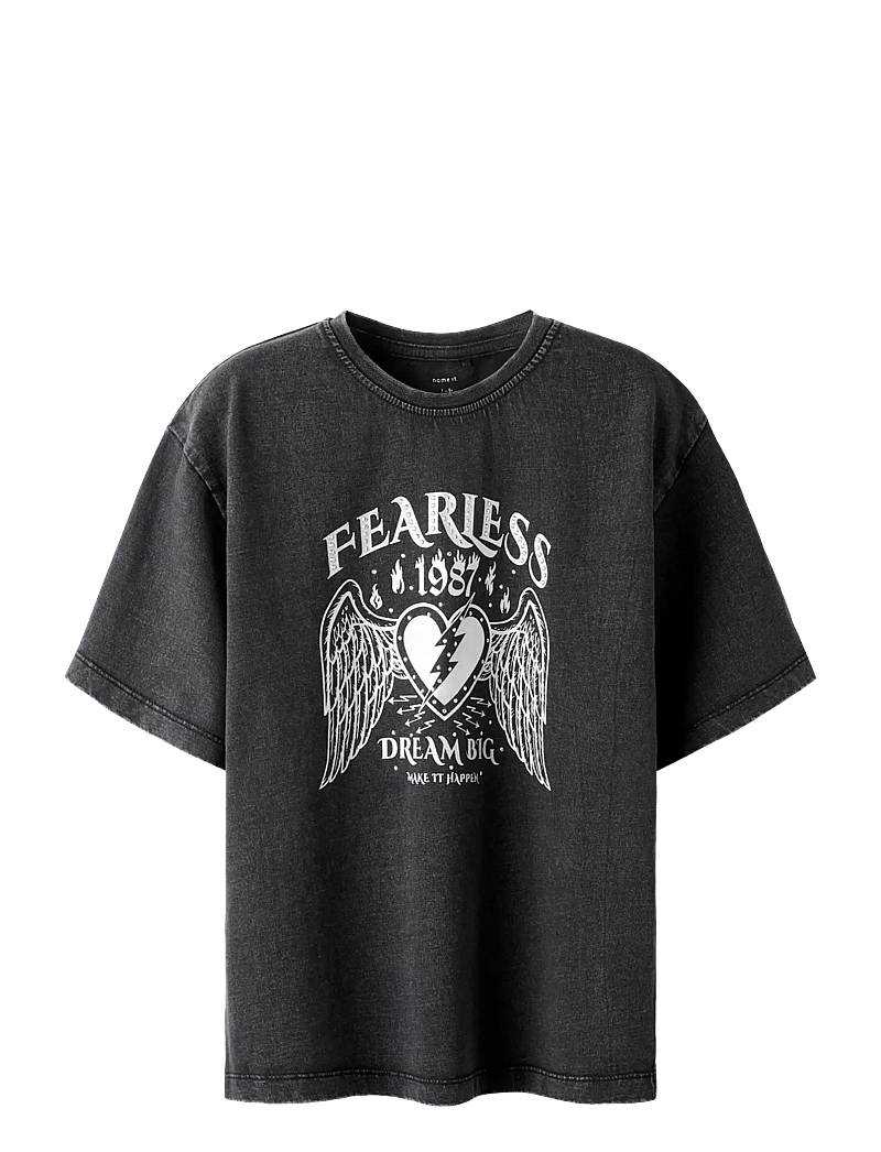 name it - NKFBJANTA SS NREG TOP BOX - kurzärmelige - black - 1