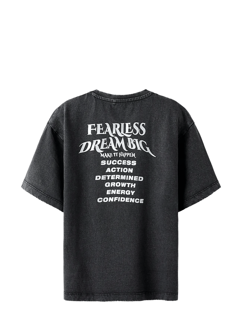 name it - NKFBJANTA SS NREG TOP BOX - kurzärmelige - black - 2