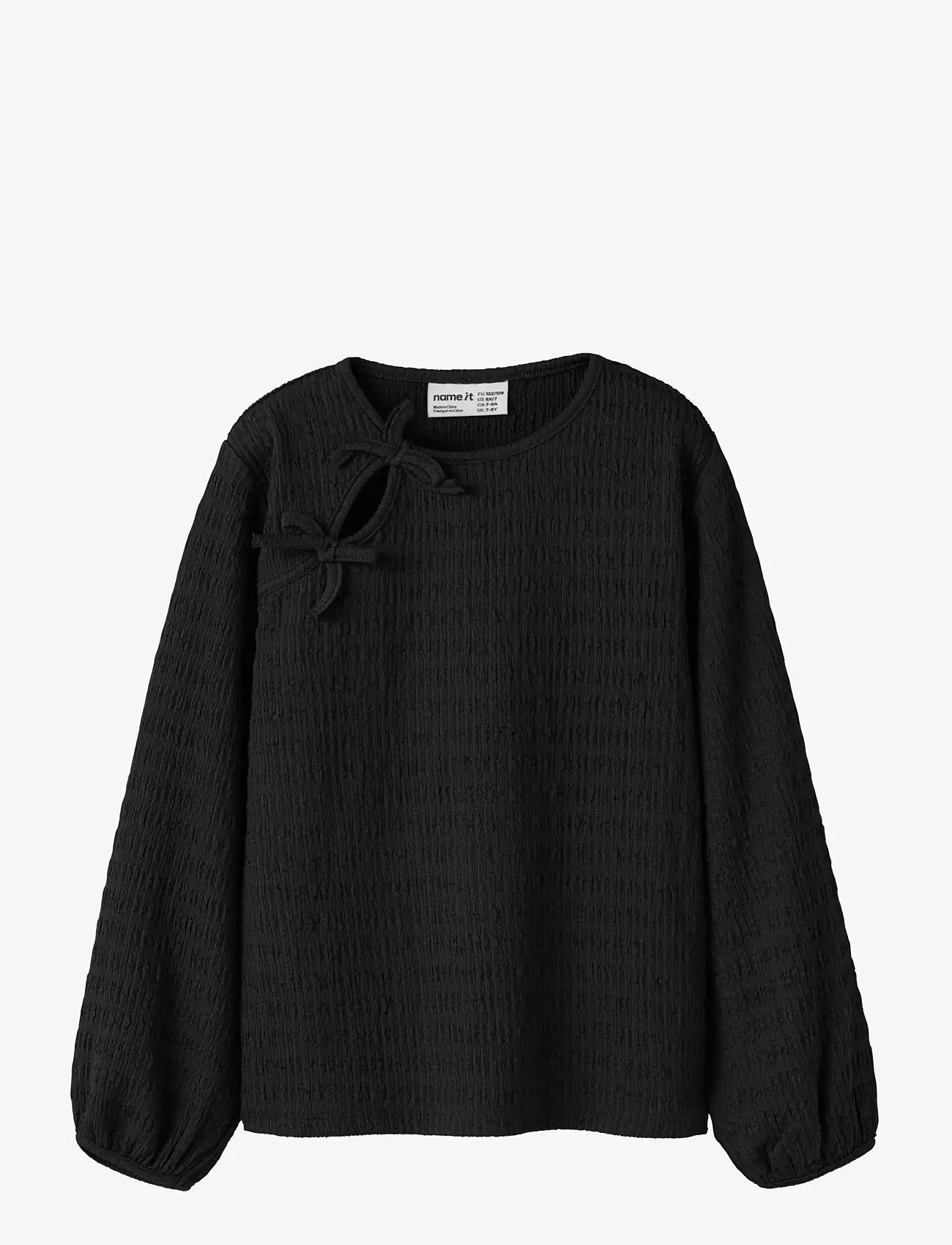 name it - NKFBELINDO LS TOP - bluser & tunikaer - black - 0