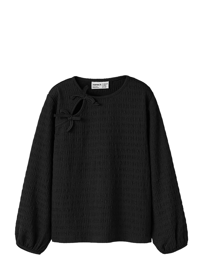 name it - NKFBELINDO LS TOP - bluser & tunikaer - black - 0
