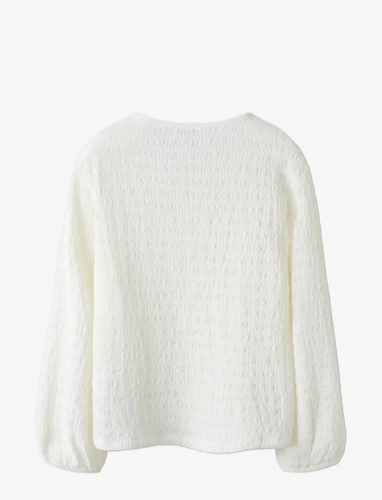 name it - NKFBELINDO LS TOP - blusar & tunikor - cloud dancer - 2