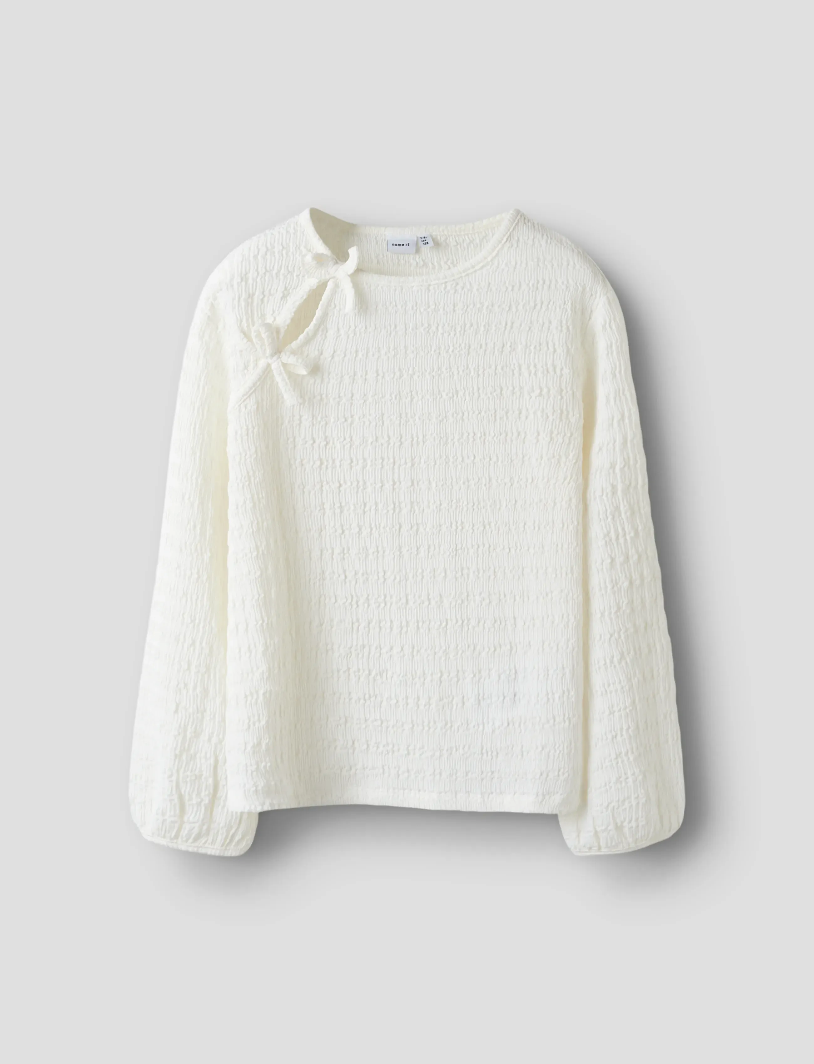 name it Nkfbelindo Ls Top, 116, Oberteile, Weiß - Blouses & Tunics, Kinder