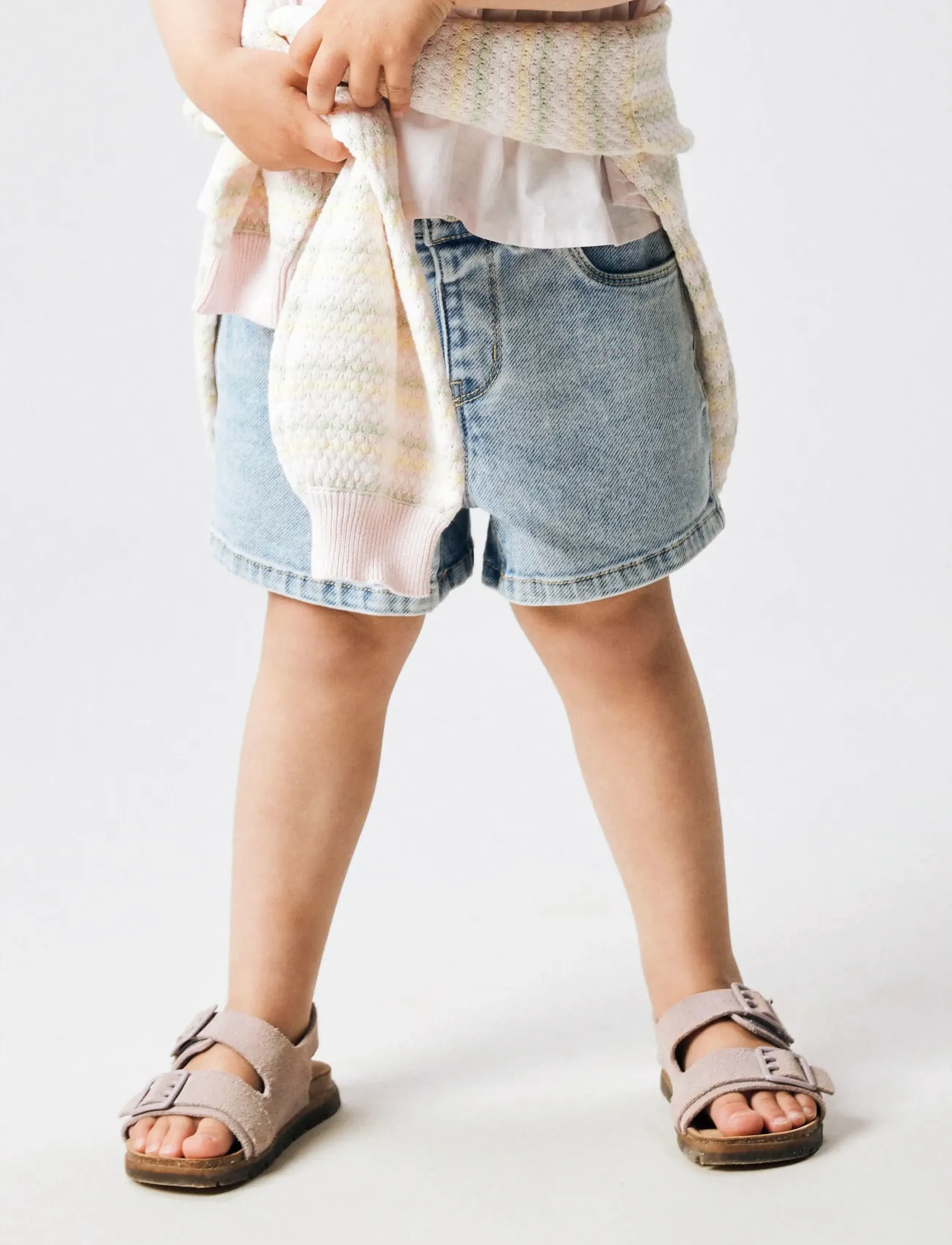 name it - NMFROSE MOM DNM SHORTS 1140-GY - short en jeans - light blue denim - 3
