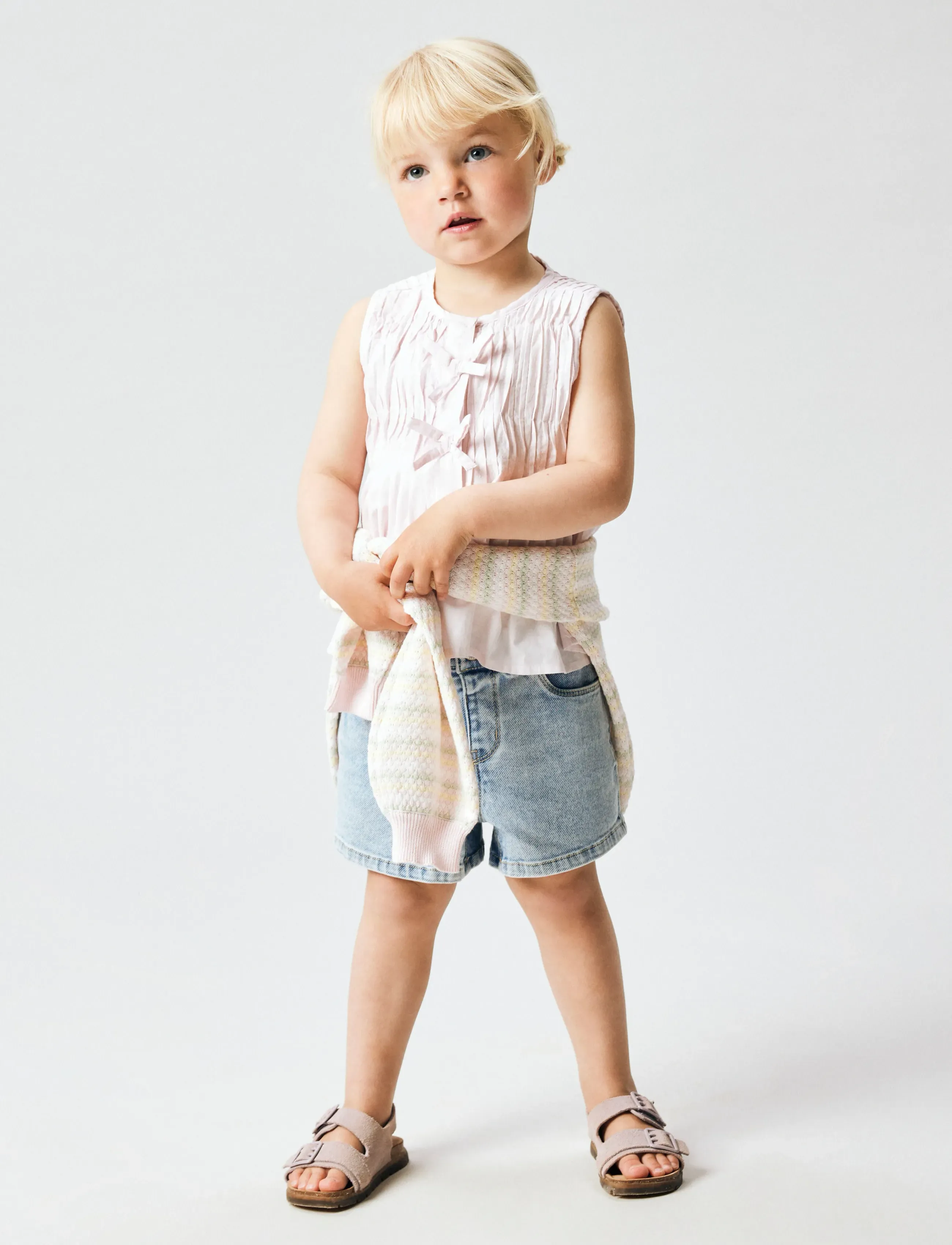 name it - NMFROSE MOM DNM SHORTS 1140-GY - short en jeans - light blue denim - 4