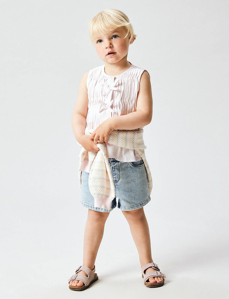 name it - NMFROSE MOM DNM SHORTS 1140-GY - short en jeans - light blue denim - 4