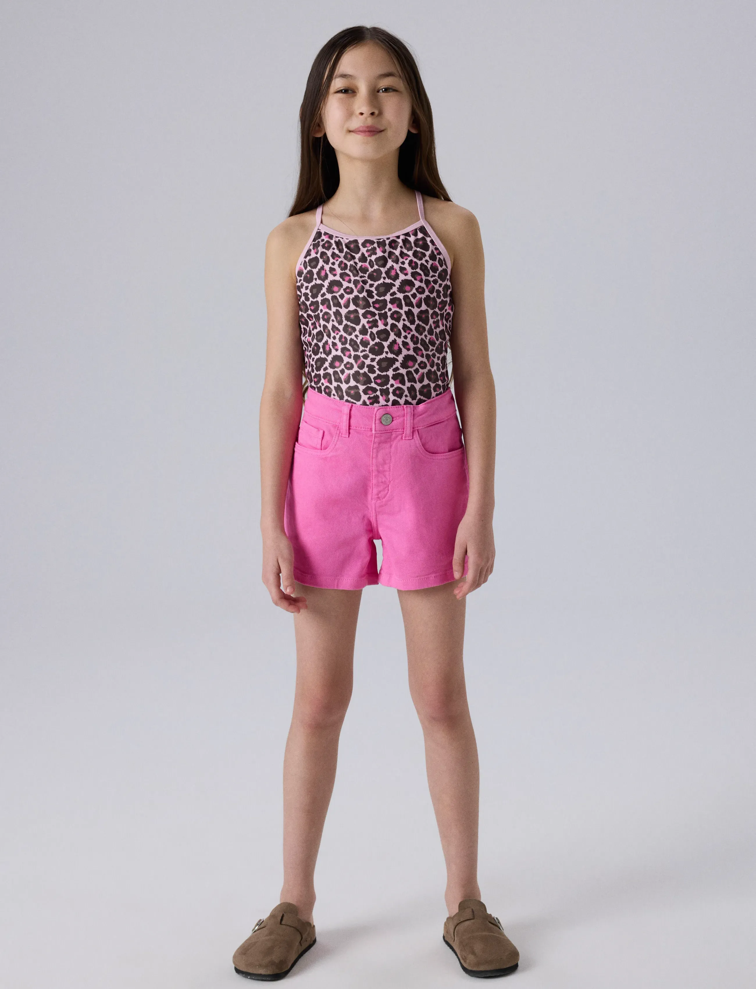 name it - NKFROSE MOM TWILL SHORTS 1081-BK NOOS - lühikesed teksapüksid - strawberry moon - 3