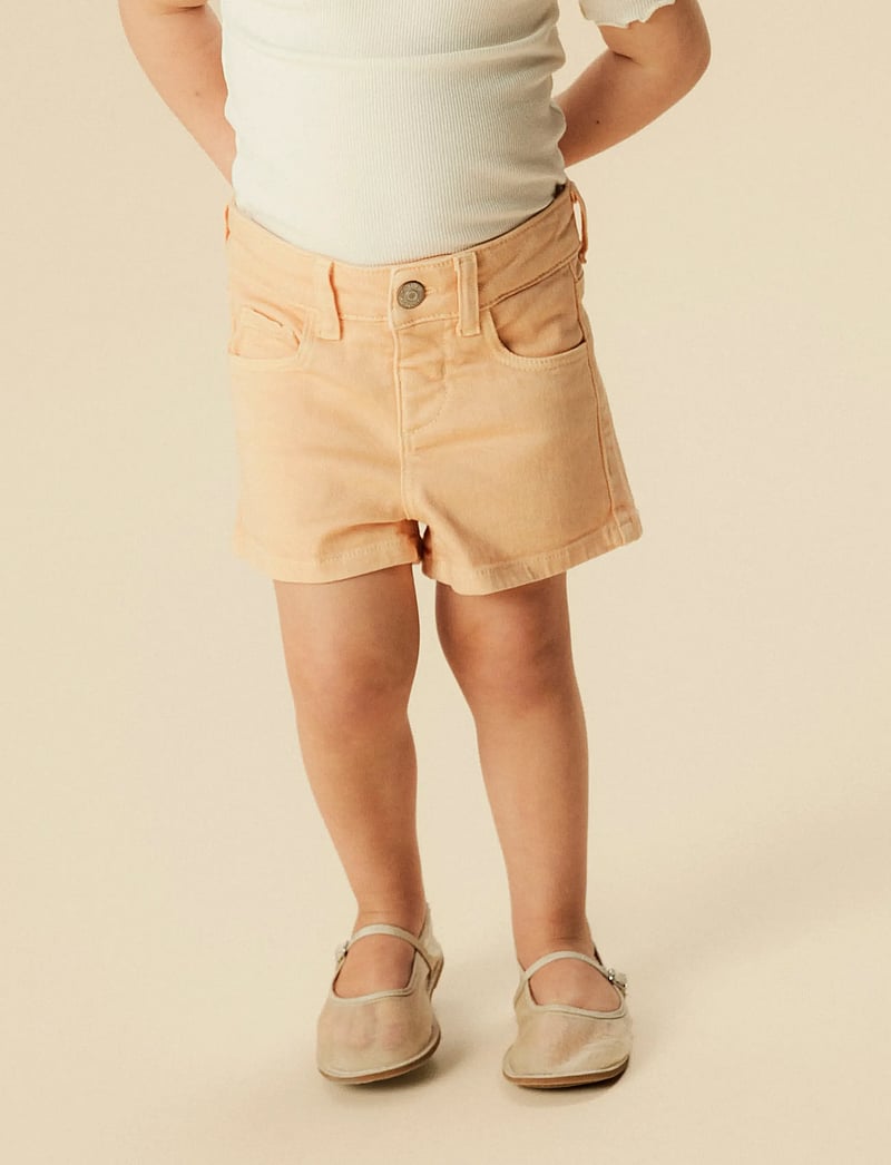 name it - NMFROSE MOM TWILL SHORTS 1081-BK TB - chino shorts - peach fuzz - 3