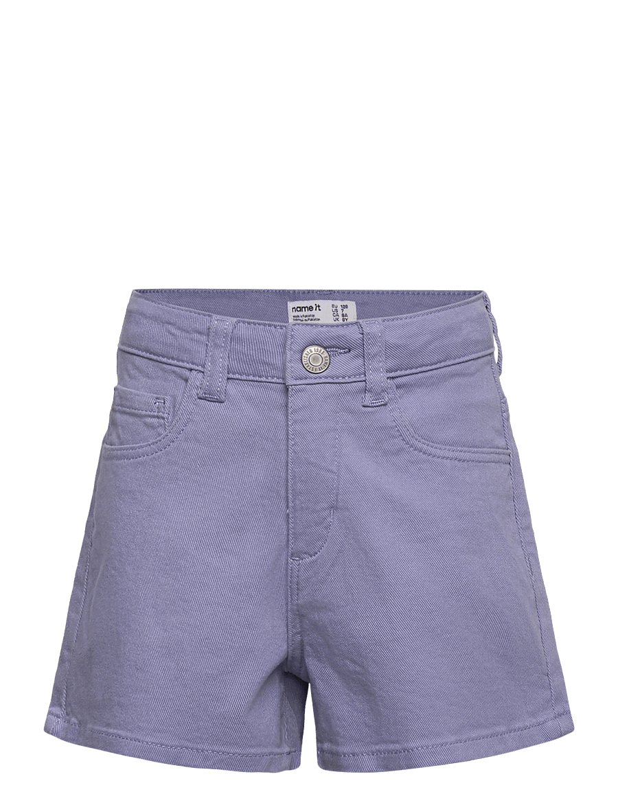 name it - NMFROSE MOM TWILL SHORTS 1081-BK TB - chino shorts - purple impression - 0