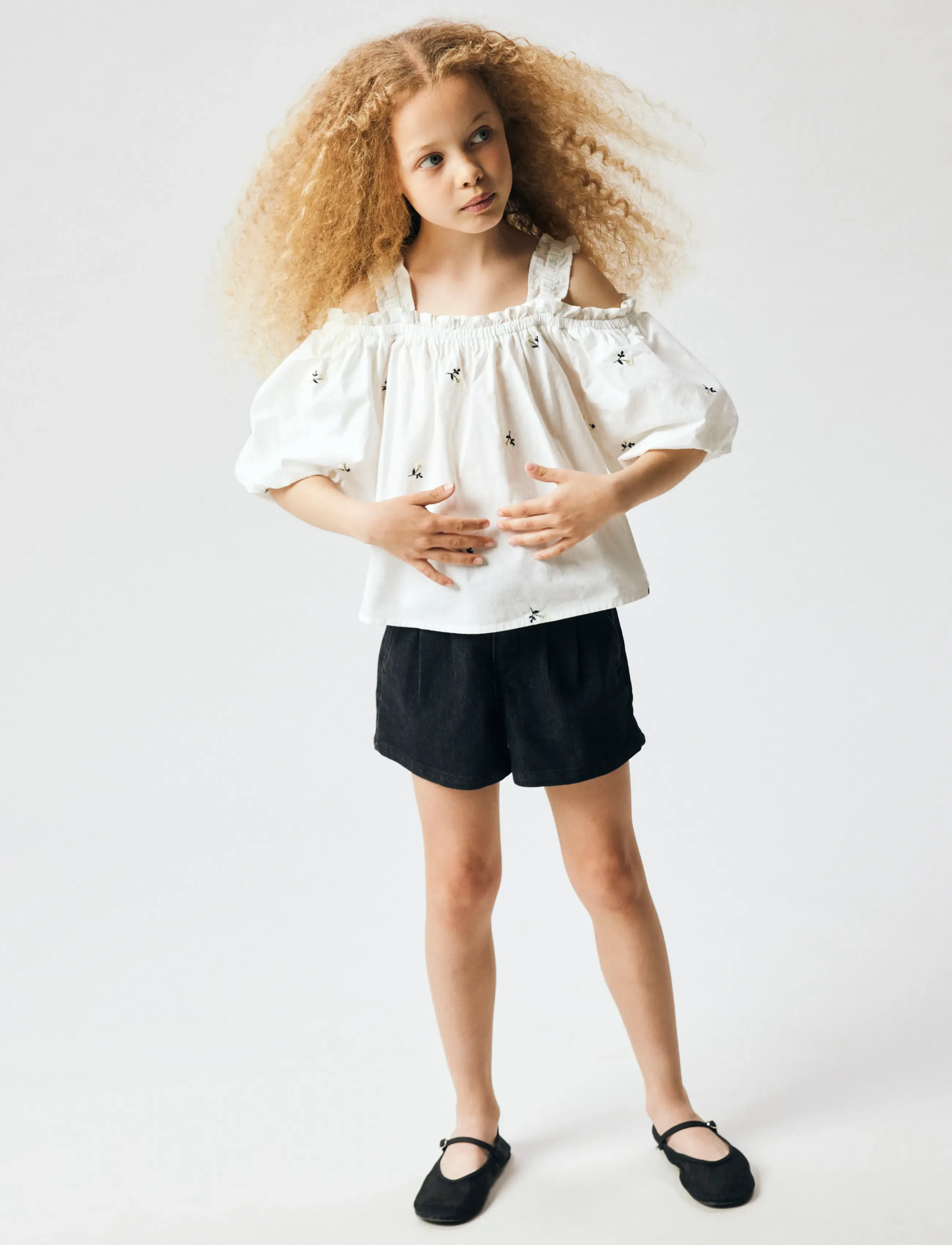 name it - NKFROSE PLEAT DNM SHORTS 1035-FT - jeansshorts - black denim - 3