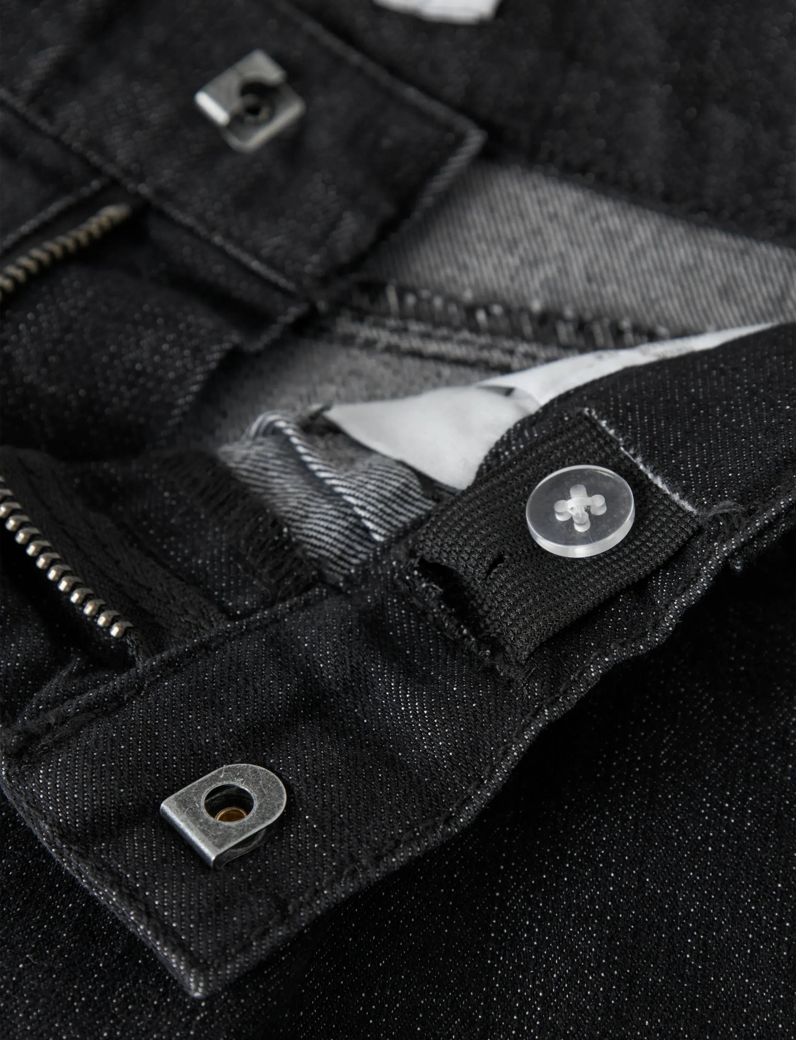 name it - NKFROSE PLEAT DNM SHORTS 1035-FT - jeansshorts - black denim - 4