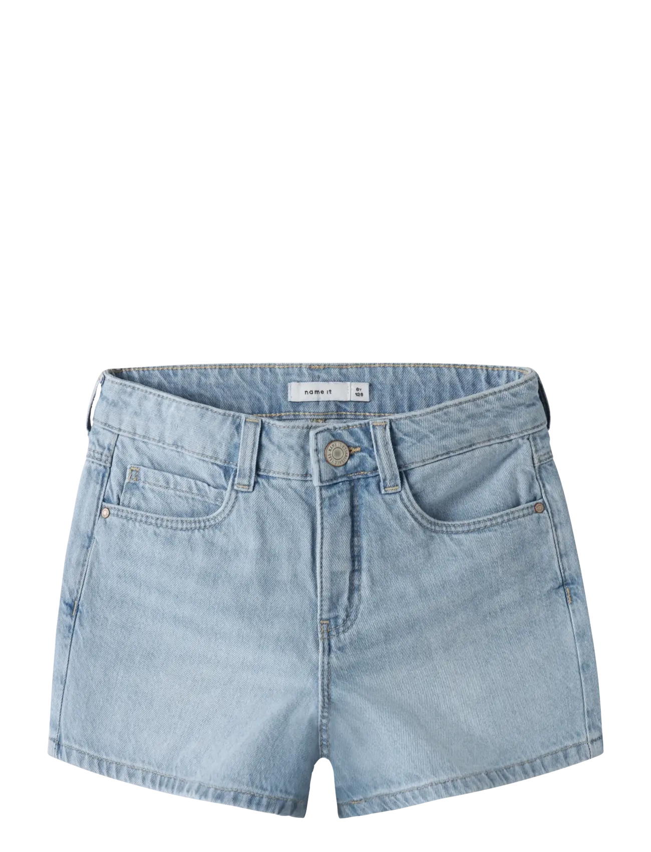 NAME IT Nkfrose Mom Dnm Shorts 1141-Mj Noos Blau - 98 - Kinder