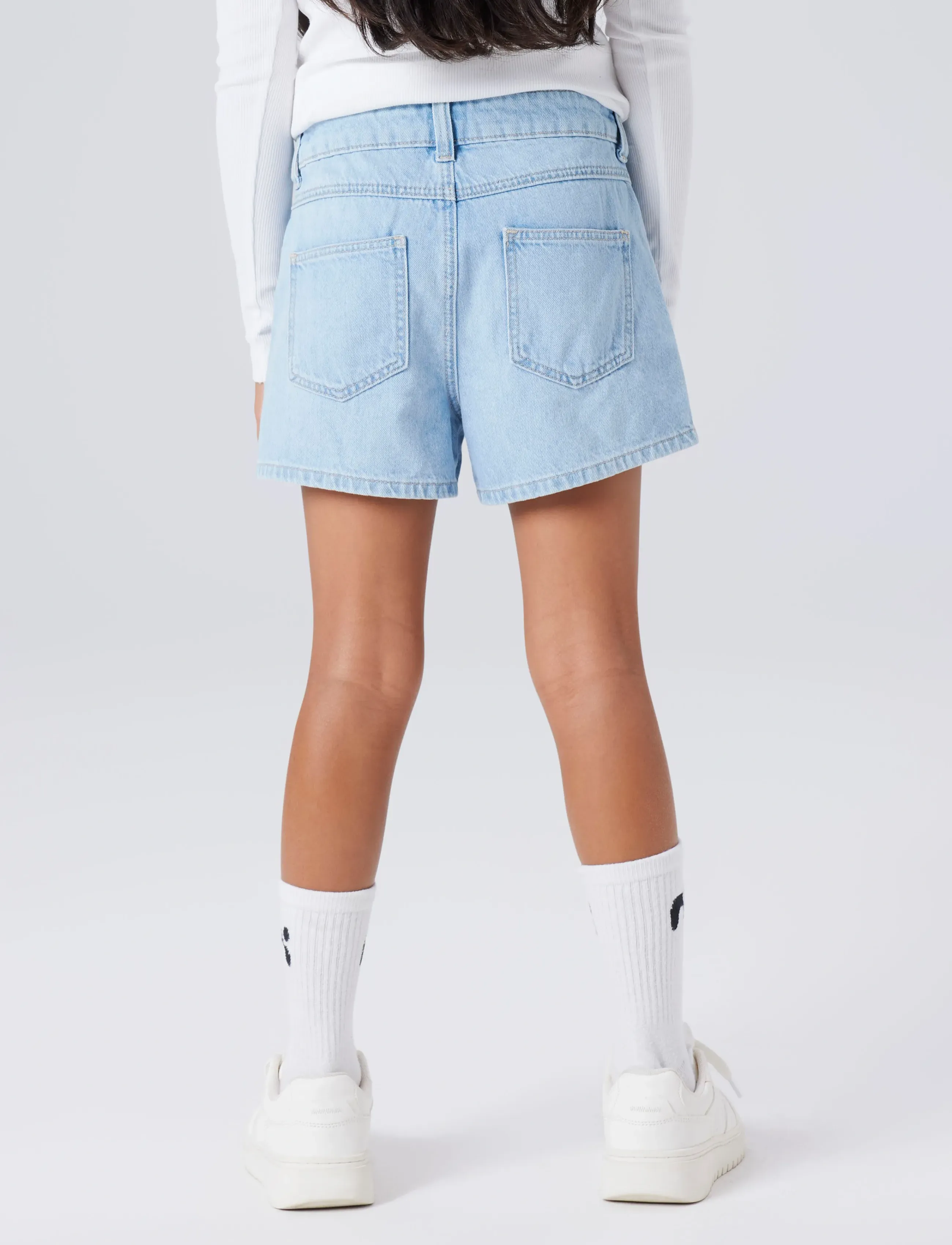 name it - NKFROSE MOM DNM SHORTS 1141-MJ NOOS - jeansshorts - light blue denim - 2