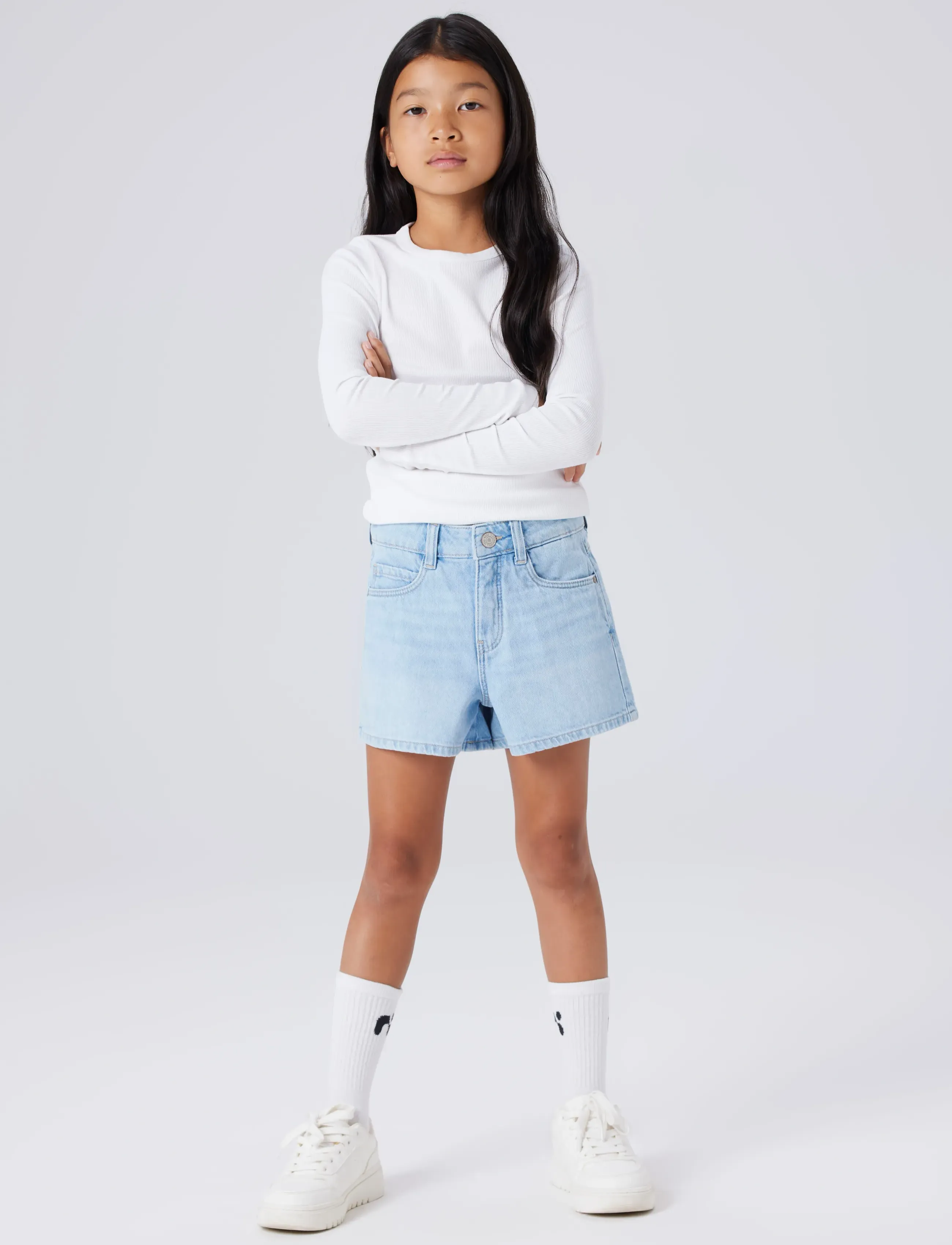 name it - NKFROSE MOM DNM SHORTS 1141-MJ NOOS - jeansshorts - light blue denim - 3