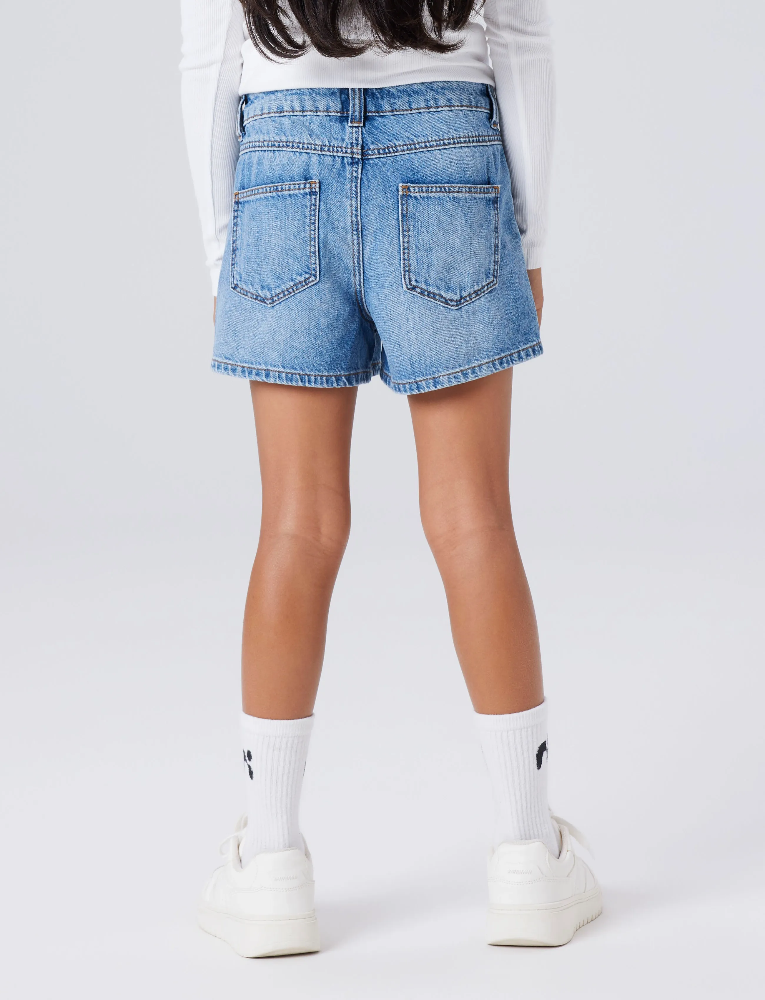 name it - NKFROSE MOM DNM SHORTS 1141-MJ NOOS - denimshorts - medium blue denim - 2