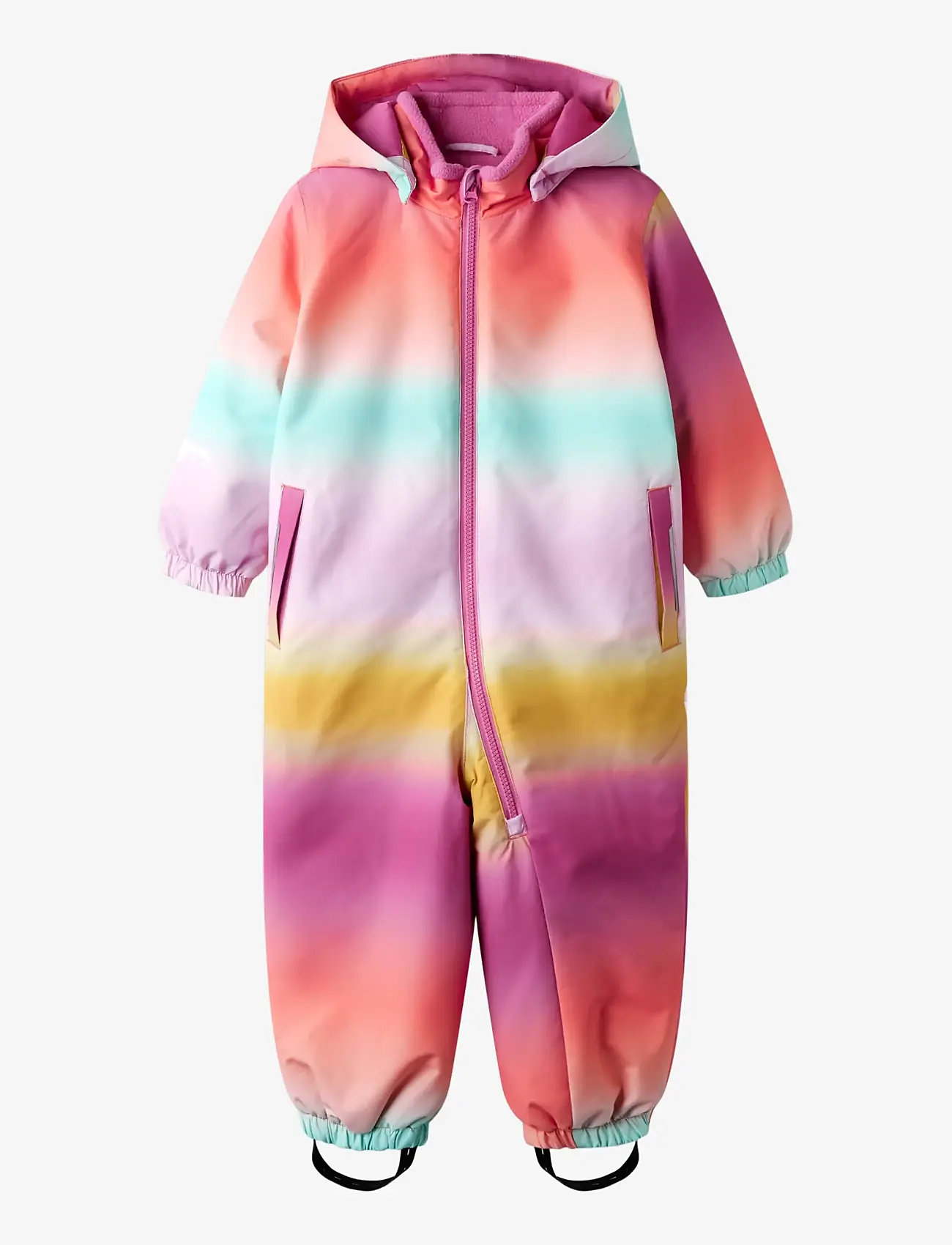 name it - NMFPSNOW10 SUIT AOP FLOW FO - softshell dragter - rosebloom - 1