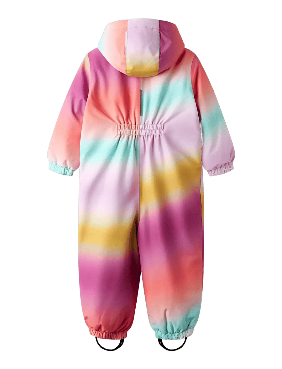 name it - NMFPSNOW10 SUIT AOP FLOW FO - combinaisons softshell - rosebloom - 2