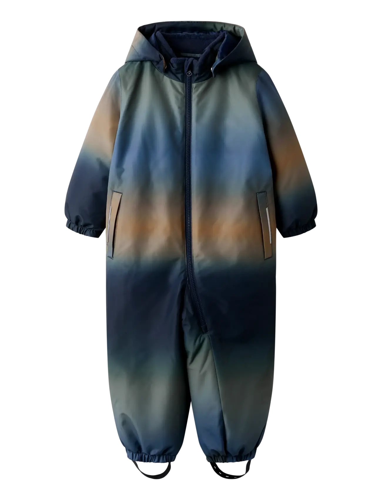 name it NMMPSNOW10 SUIT AOP FLOW FO - Softshell-Overalls - DARK SAPPHIRE / blue