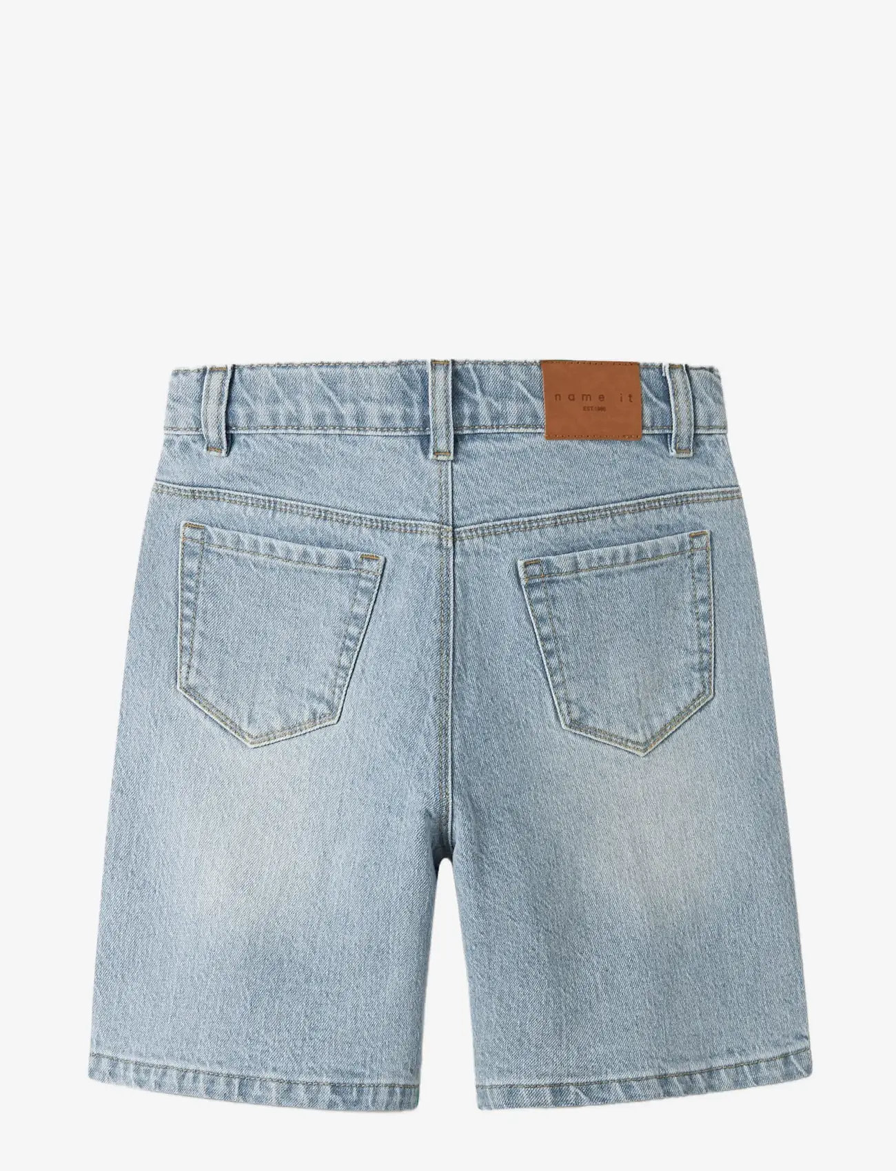 name it - NKFROSE HW LONG DNM SHORTS 1160-TK - korte jeansbroeken - light blue bleached denim - 1