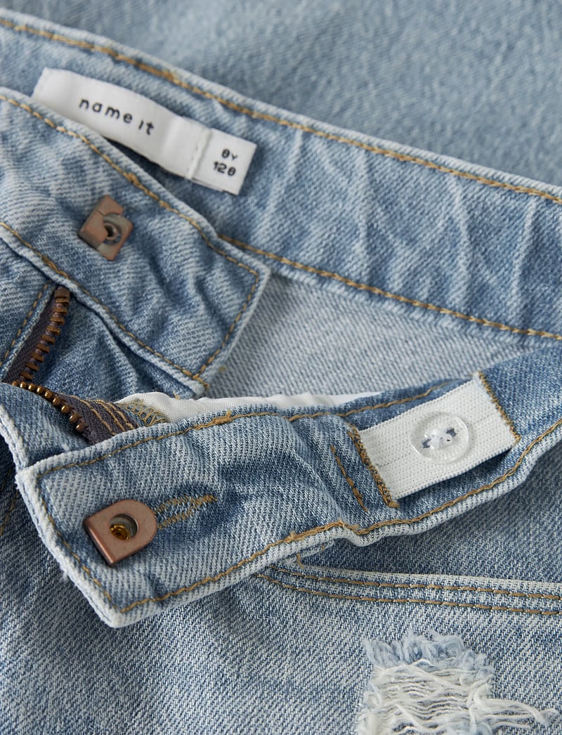 name it - NKFROSE HW LONG DNM SHORTS 1160-TK - korte jeansbroeken - light blue bleached denim - 2
