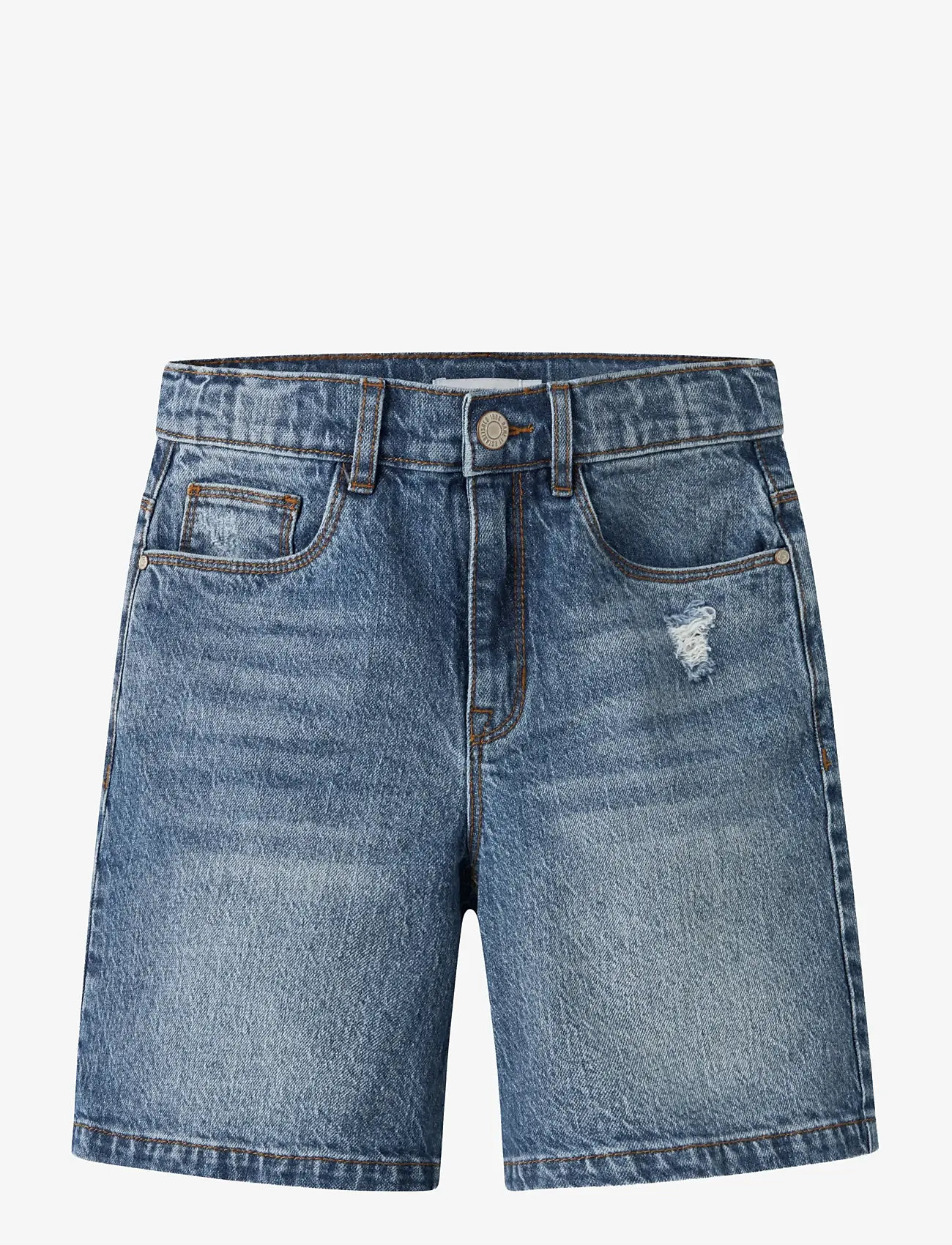 name it - NKFROSE HW LONG DNM SHORTS 1160-TK - jeansshorts - medium blue denim - 0