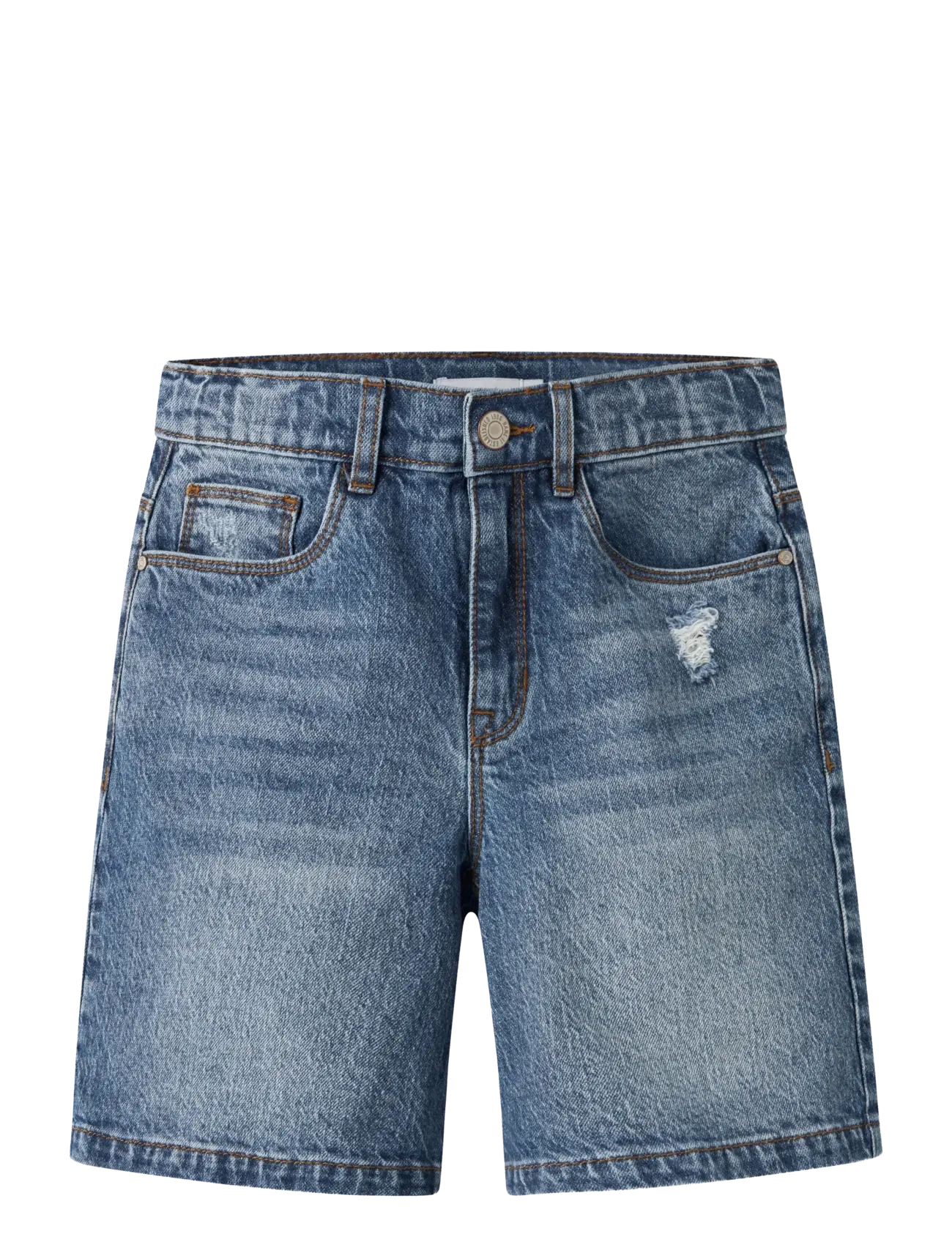 name it NKFROSE HW LONG DNM SHORTS 1160-TK - Shorts - MEDIUM BLUE DENIM / blue