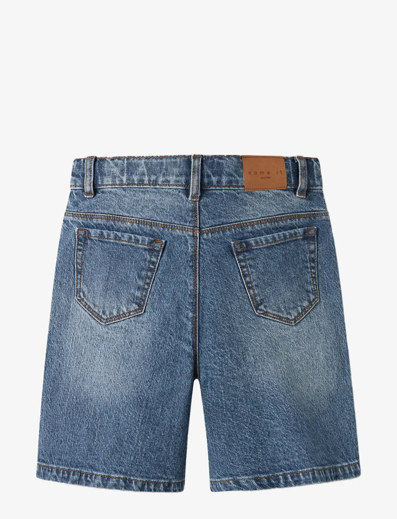 name it - NKFROSE HW LONG DNM SHORTS 1160-TK - jeansshorts - medium blue denim - 1